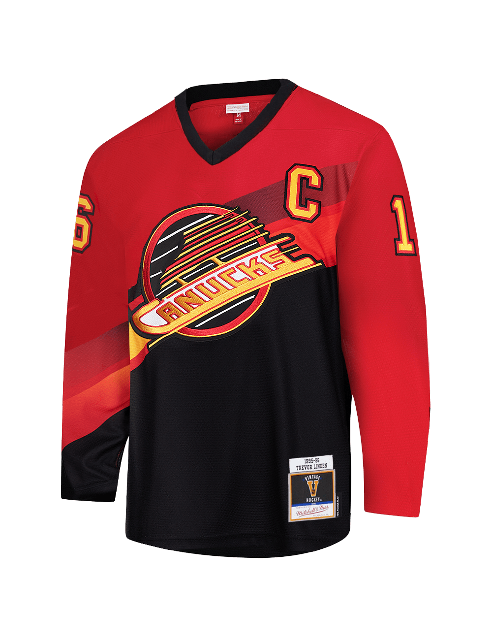 Trevor Linden Vancouver Canucks Mitchell & Ness NHL 95 Alt Power Play Jersey - Red