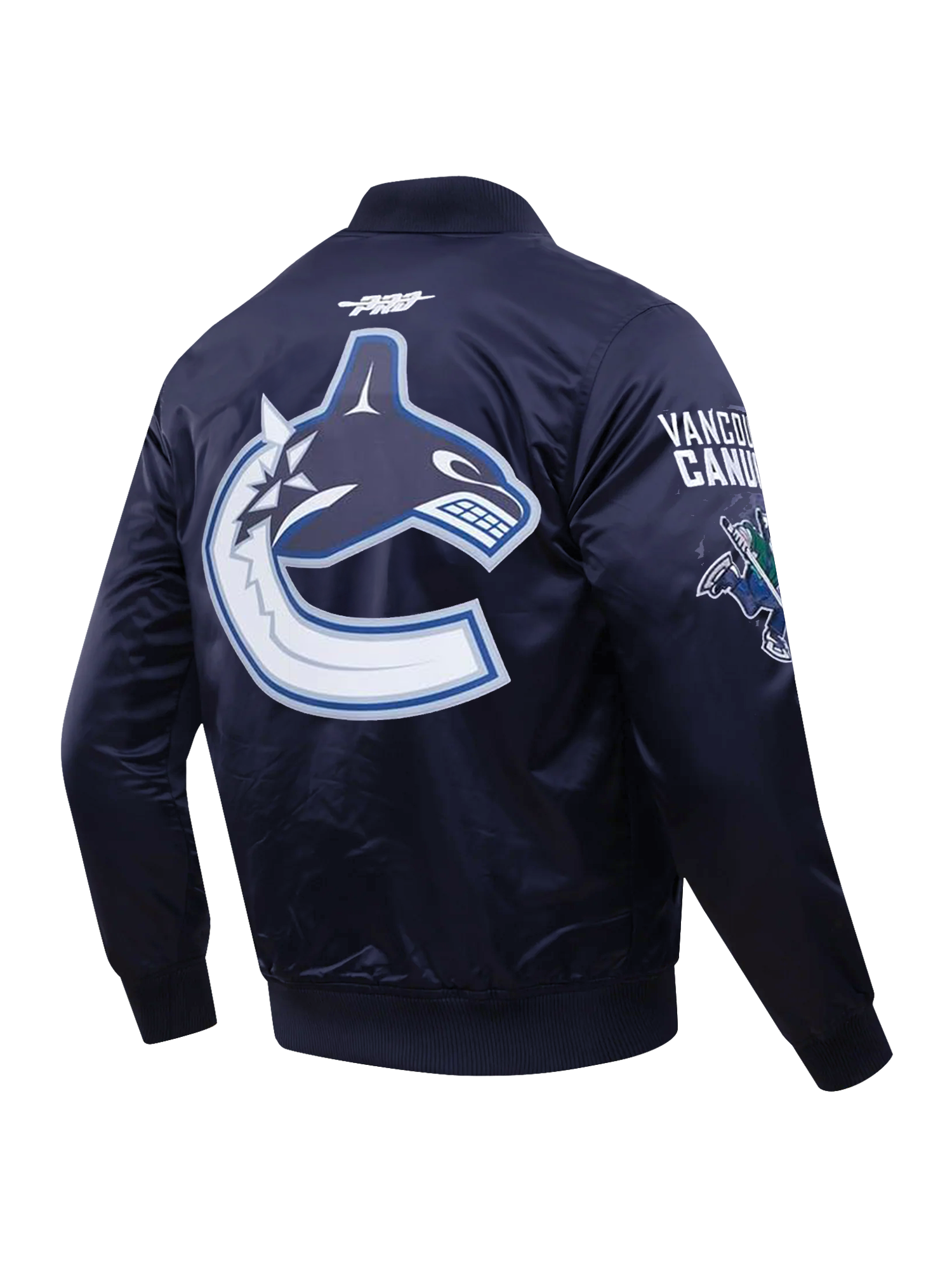 Vancouver Canucks Pro Standard NHL Team Classic Satin Button Jacket - Navy