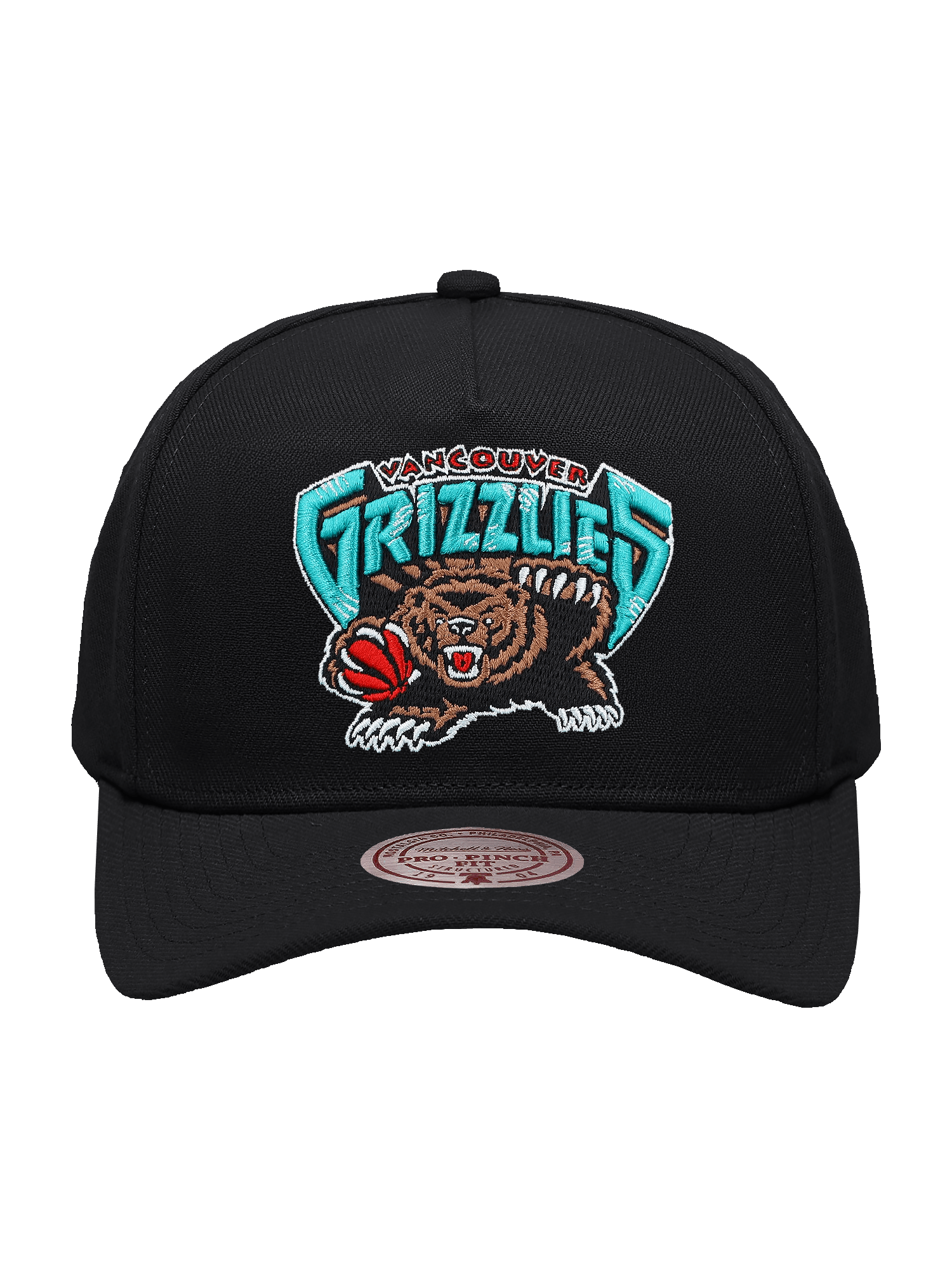 Memphis Grizzlies Mitchell & Ness NBA HWC Pro Pinch Snapback Hat - Black