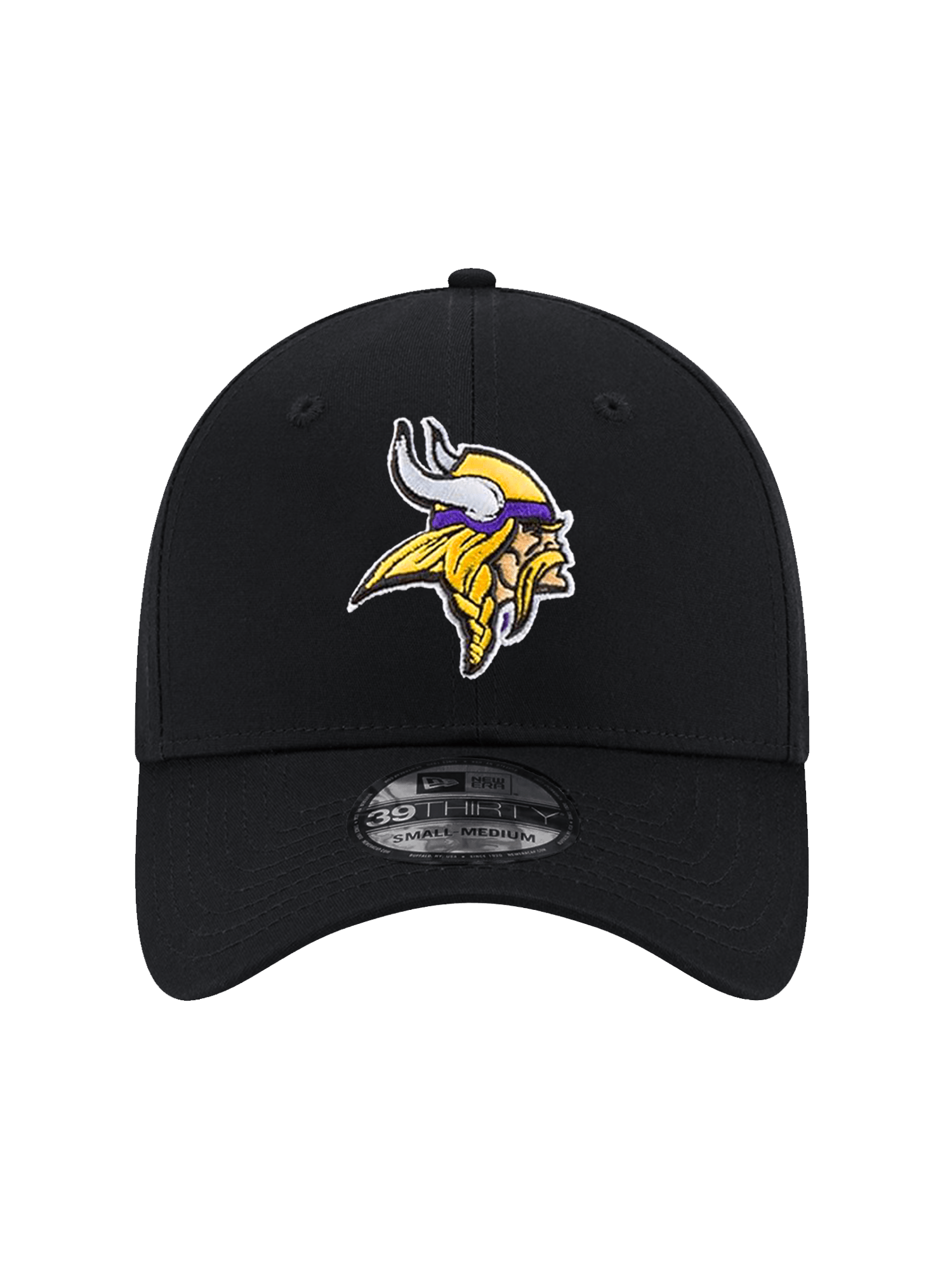 Minnesota Vikings New Era NFL Team 39THIRTY Stretch-Fit Hat - Black