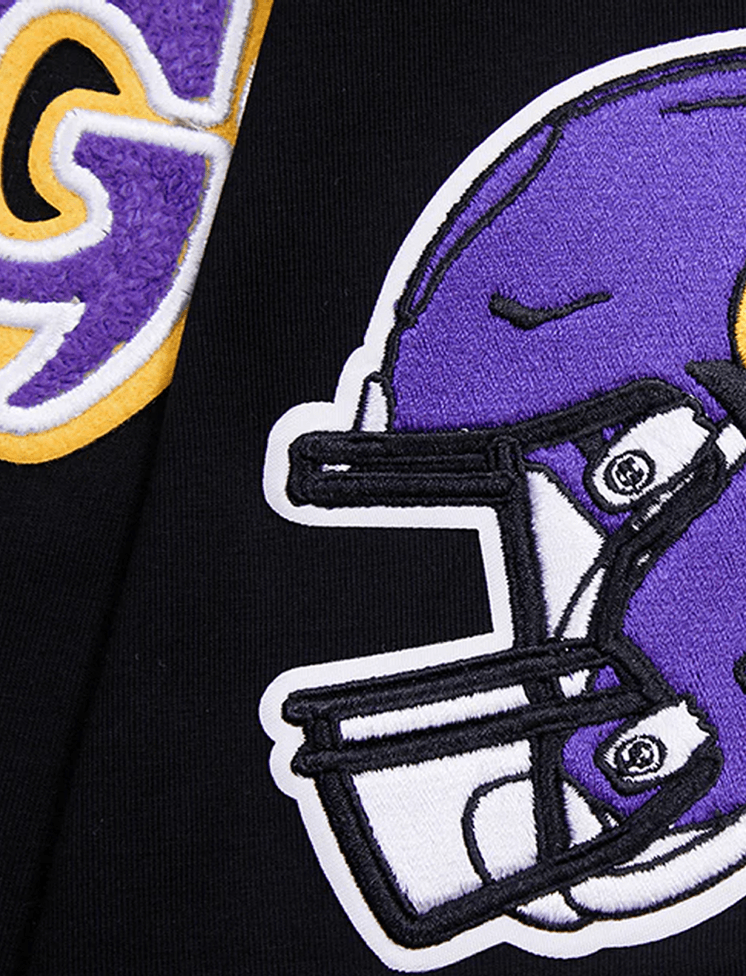 Minnesota Vikings Pro Standard NFL Classic Chenille Flex T-Shirt - Black