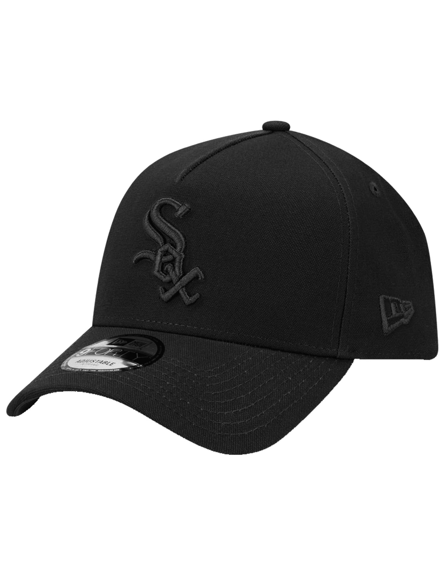 Chicago White Sox New Era MLB Black on Black 9FORTY A-Frame Snapback Hat