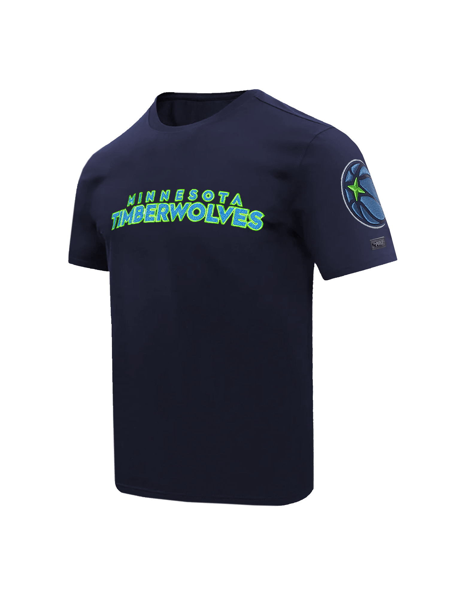 Minnesota Timberwolves Pro Standard NBA Team Chenille Flex T-Shirt - Navy