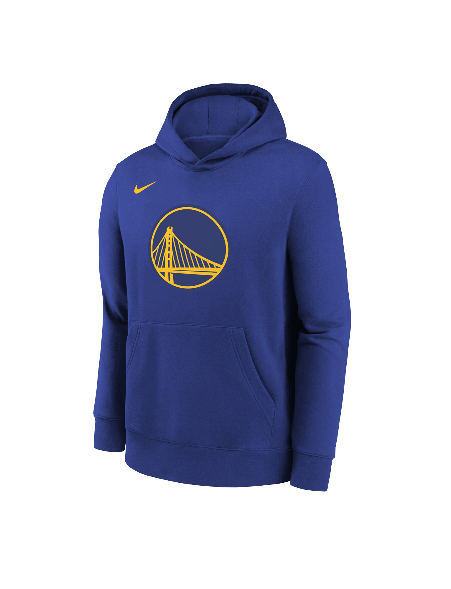 Youths Golden State Warriors Nike NBA Club Logo Hoodie Jumper - Blue