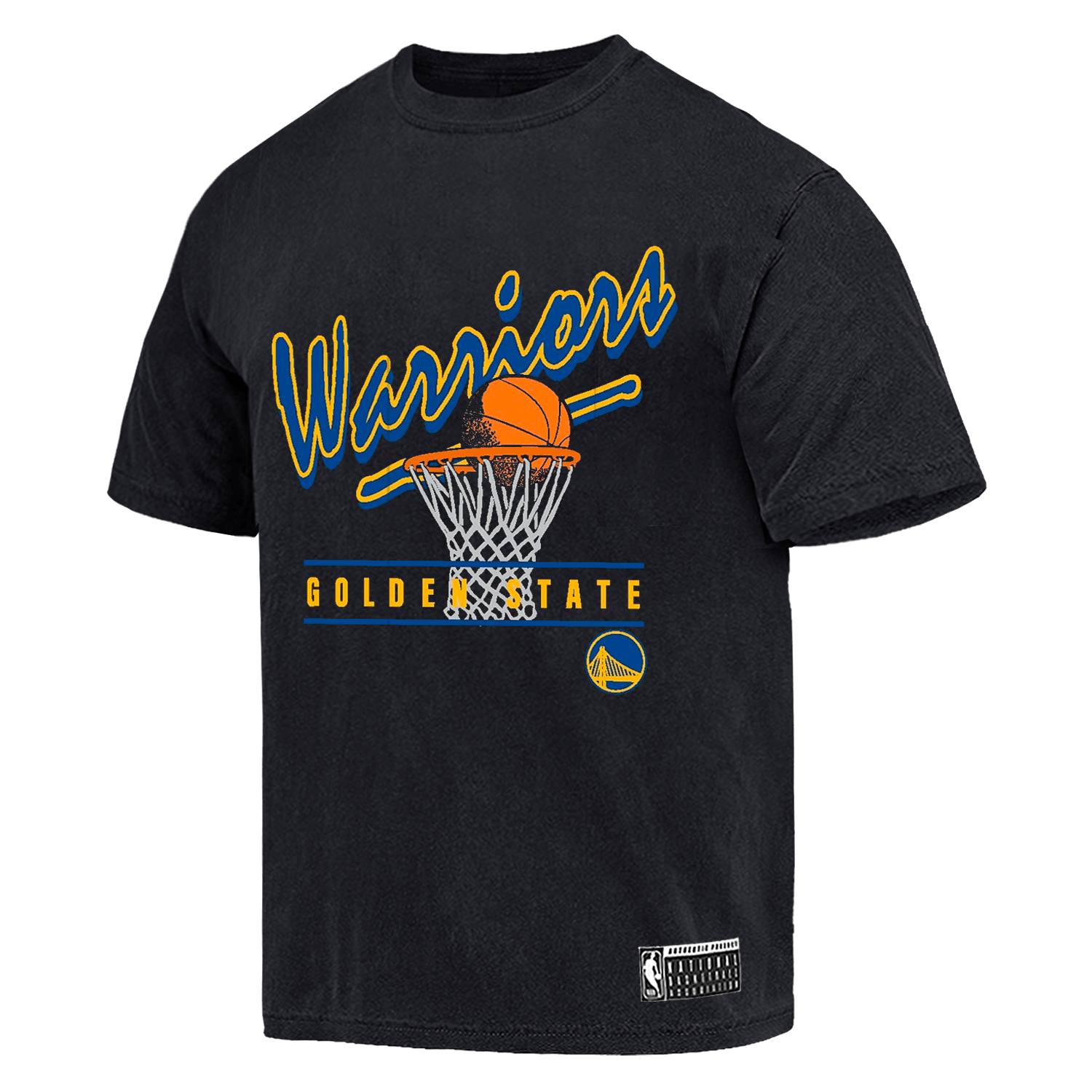 Golden State Warriors NBA Essentials Hamilton Vintage T-Shirt - Black
