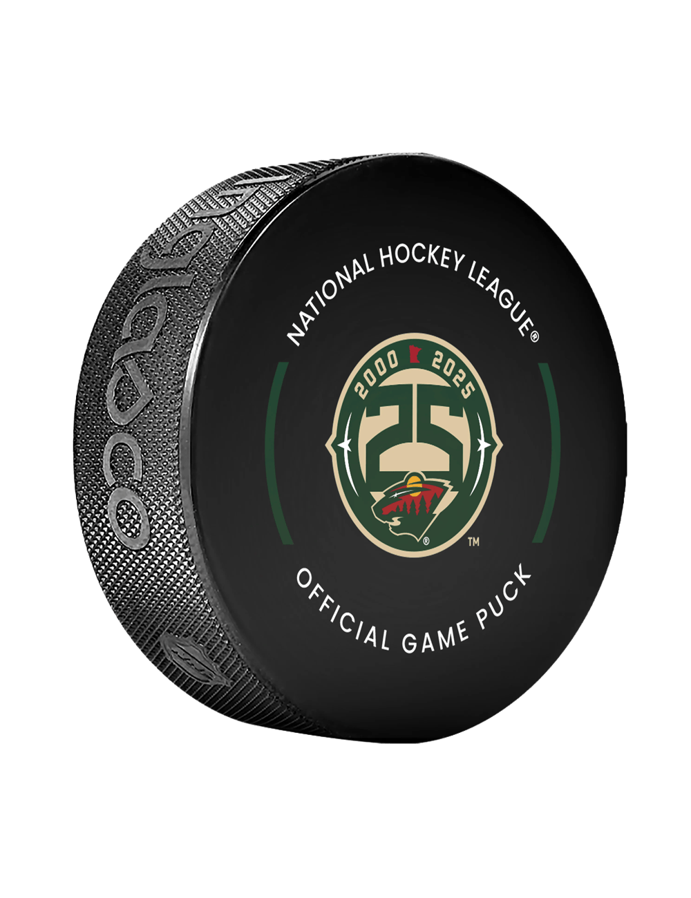 Minnesota Wild Inglasco NHL 25-26 Official Game Puck In Cube