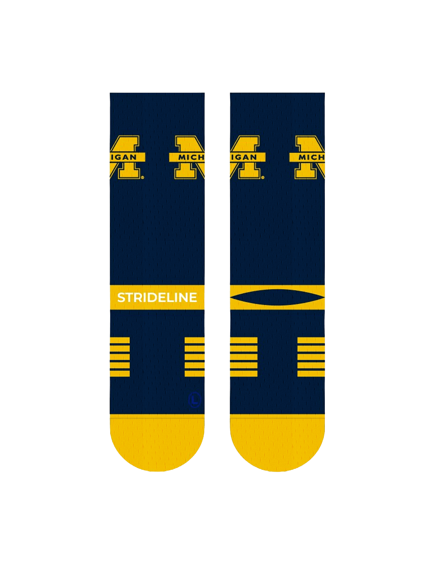 Michigan Wolverines Strideline NCAA Team Premier Flex-Stretch Crew Socks
