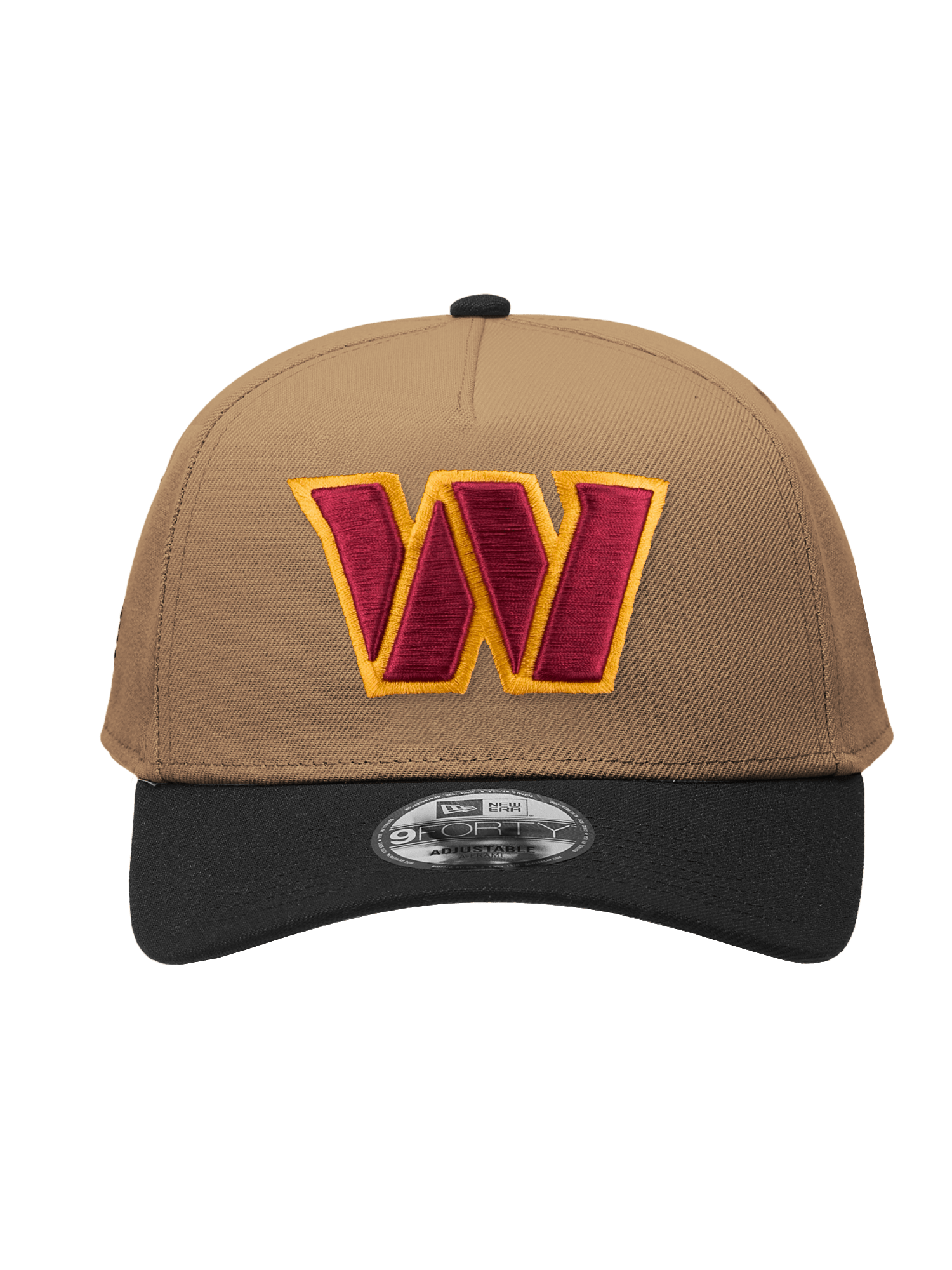 Washington Commanders New Era NFL Team 2T 9FORTY A-Frame Snapback Hat - Khaki