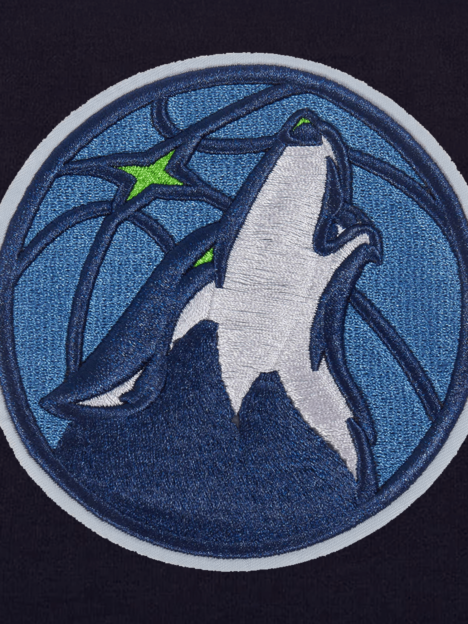 Minnesota Timberwolves Pro Standard NBA Team Chenille Flex T-Shirt - Navy