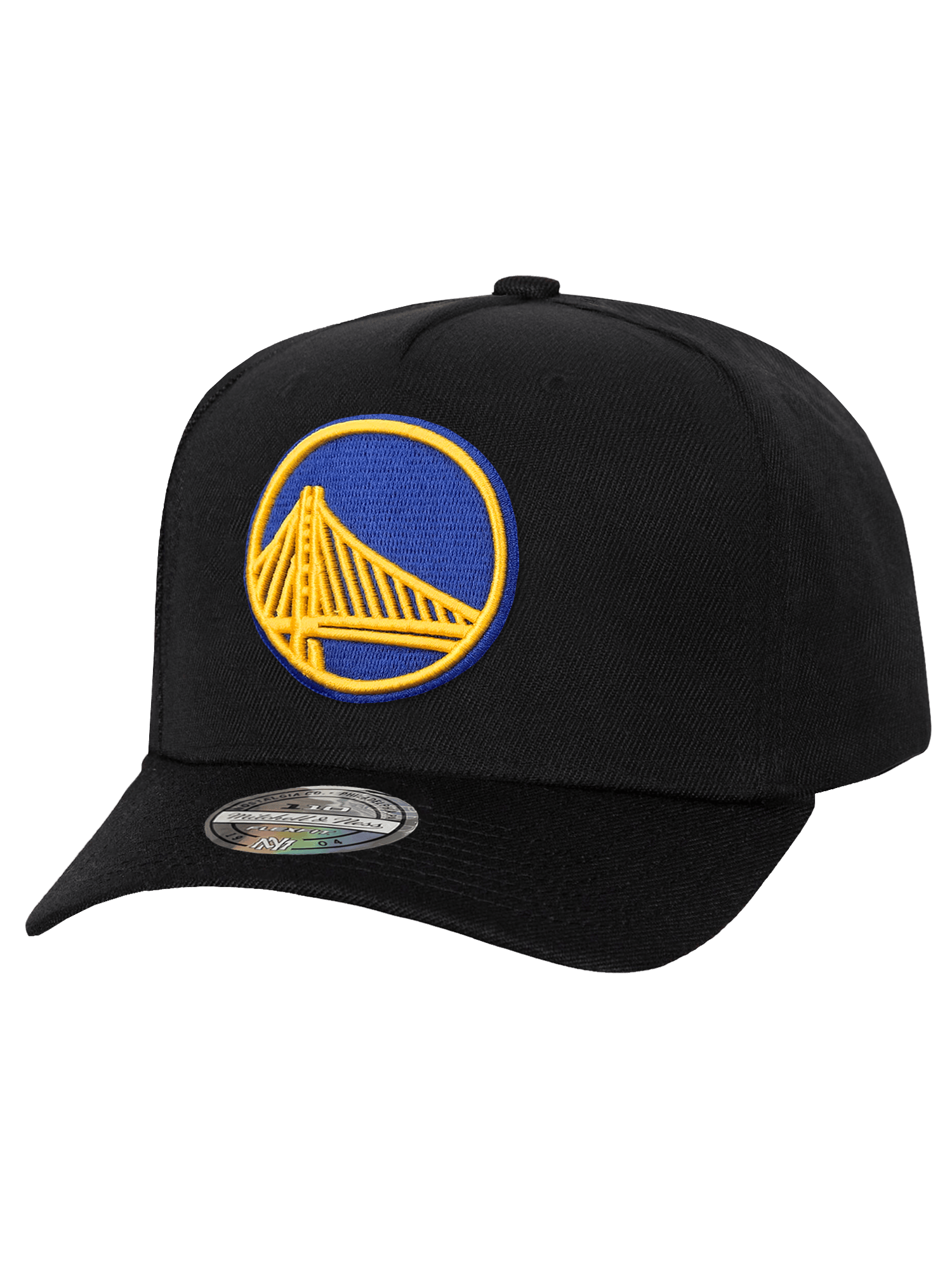 Golden State Warriors Mitchell & Ness NBA Team 110 Flex Snapback Hat - Black