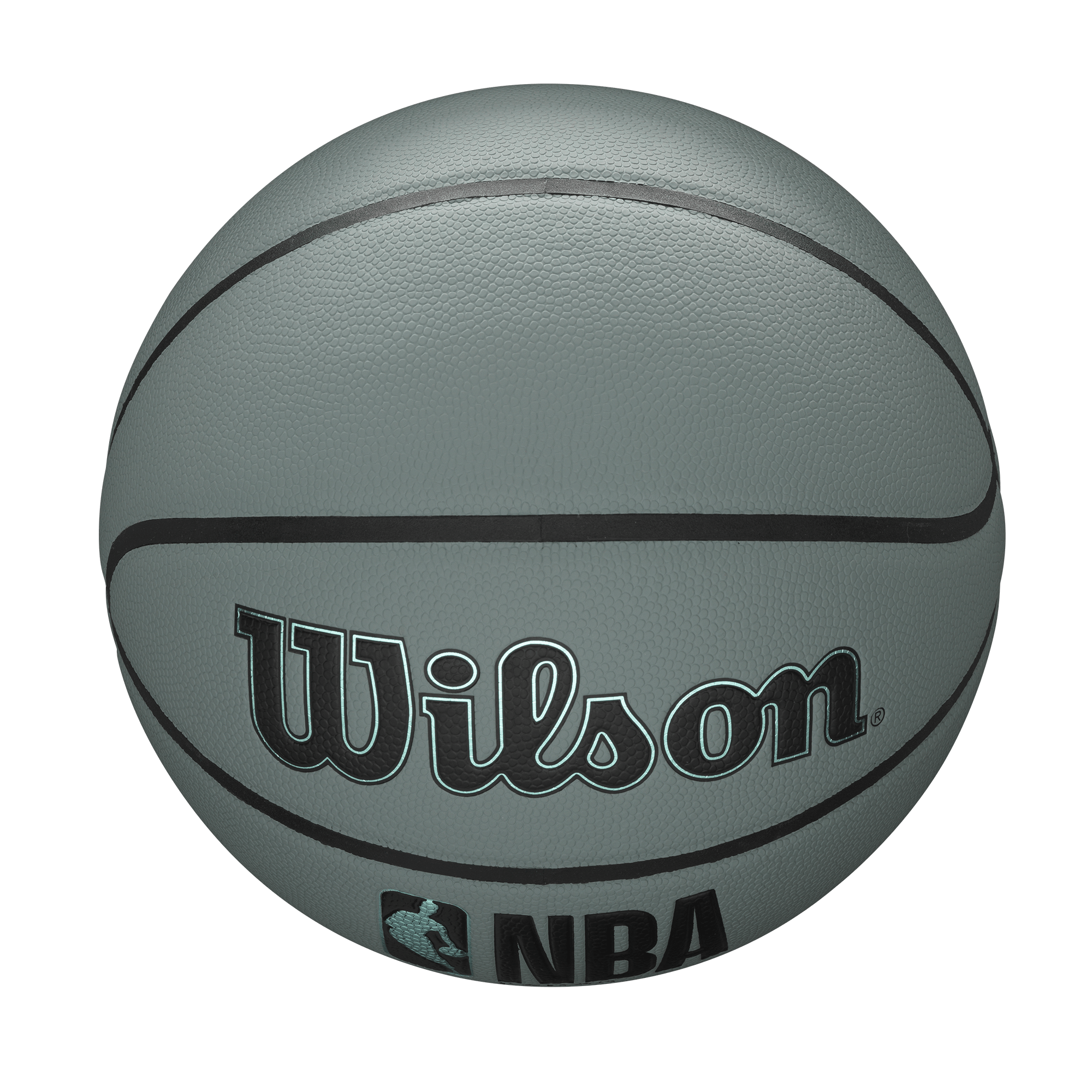 Youths Wilson NBA Forge Size 5 All Surface Basketball Ball - Blue Grey