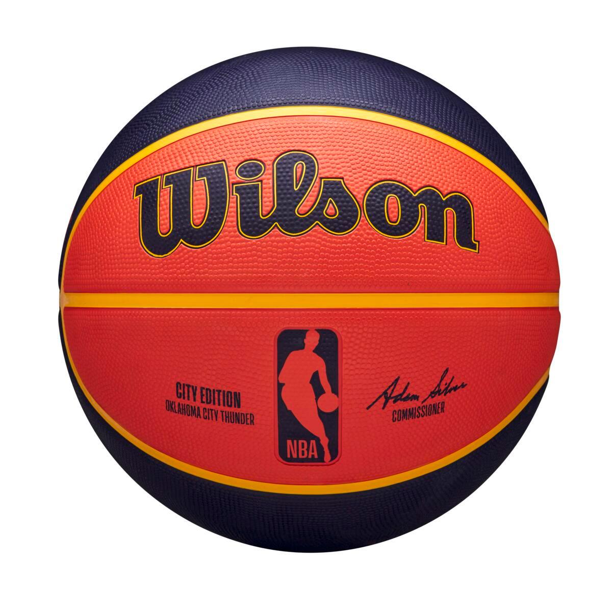 Oklahoma City Thunder Wilson NBA 24 City Edition Basketball Ball