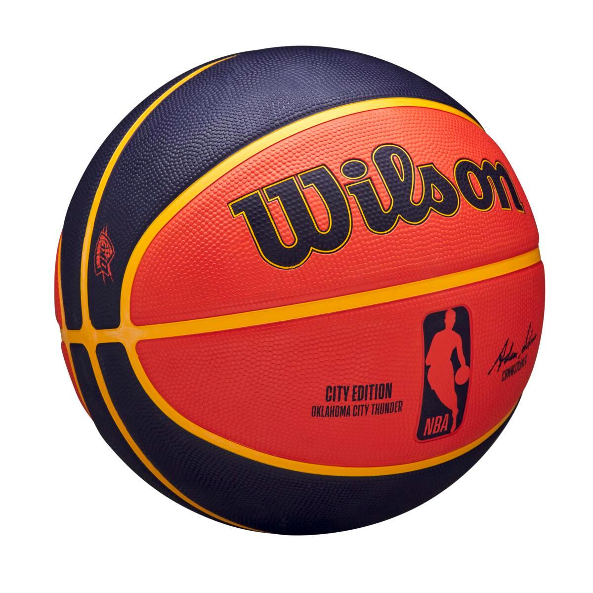 Oklahoma City Thunder Wilson NBA 24 City Edition Basketball Ball