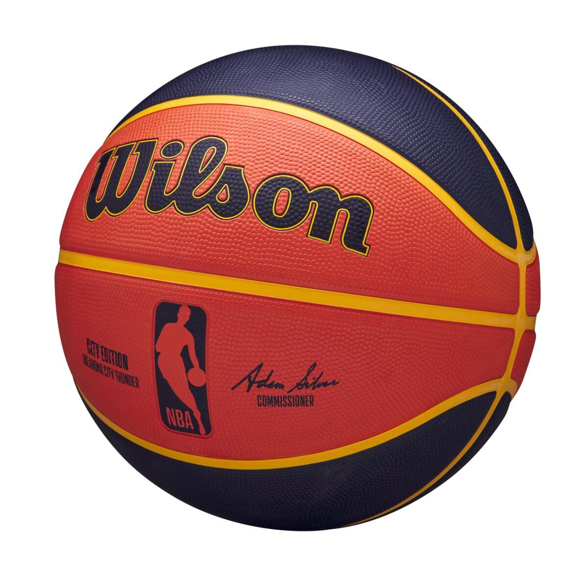 Oklahoma City Thunder Wilson NBA 24 City Edition Basketball Ball
