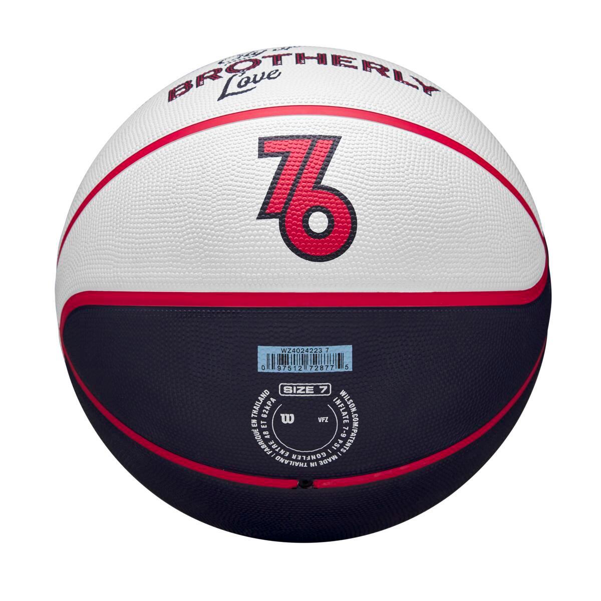 Philidelphia 76ers Wilson NBA 24 City Edition Basketball Ball