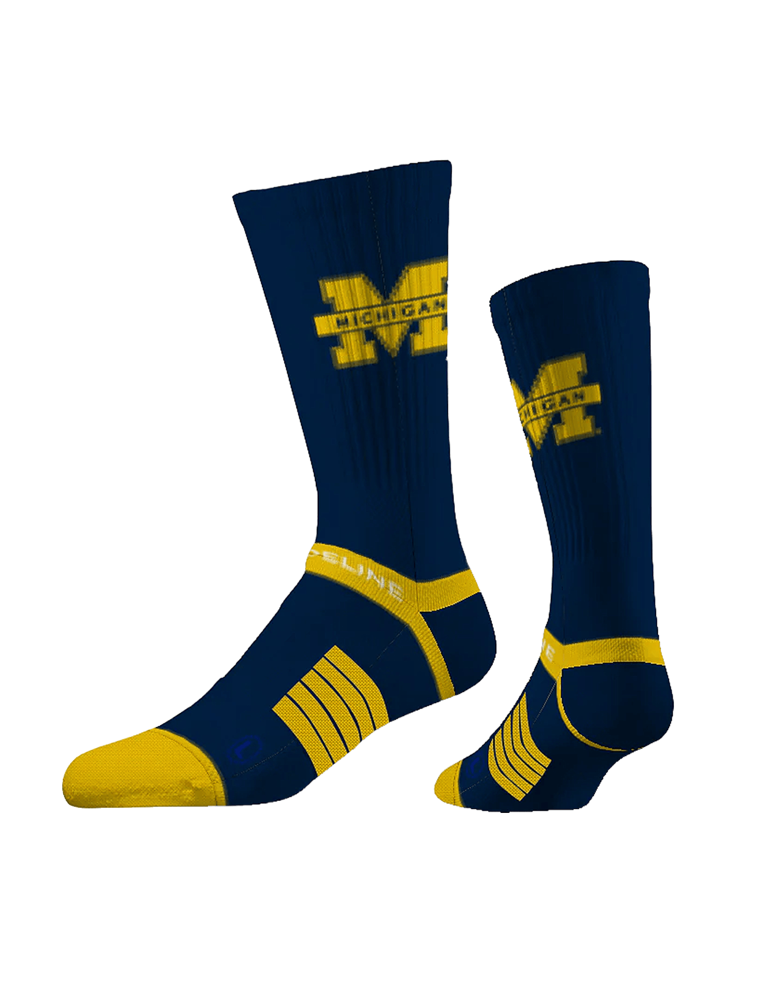 Michigan Wolverines Strideline NCAA Team Premier Flex-Stretch Crew Socks