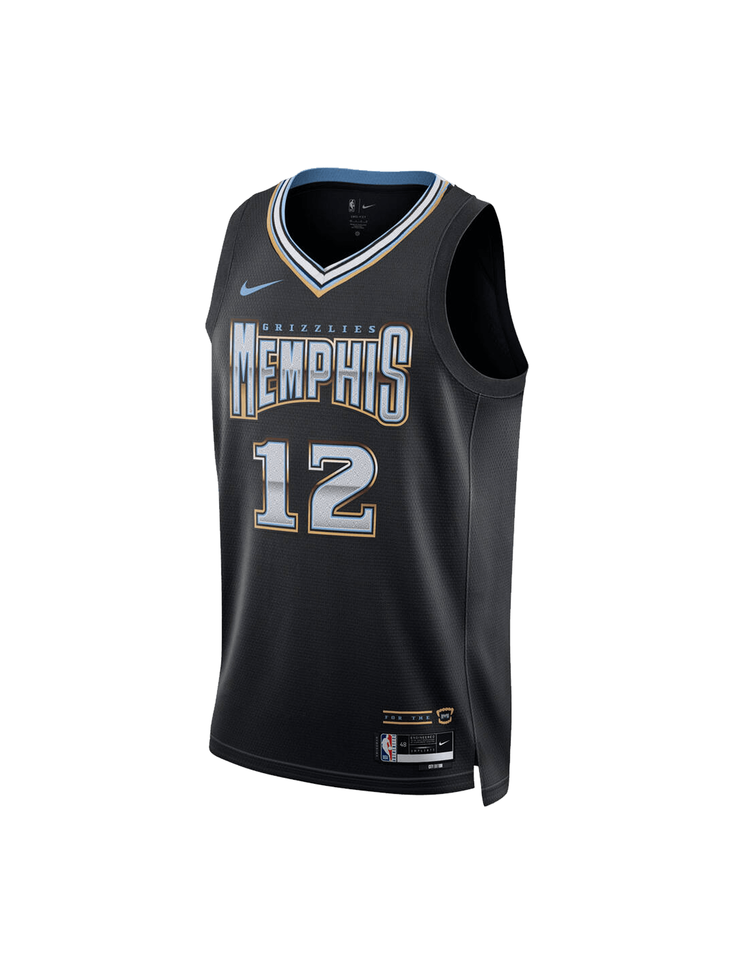 Youths Ja Morant Memphis Grizzlies Nike NBA 22-23 City Edition Jersey - Black