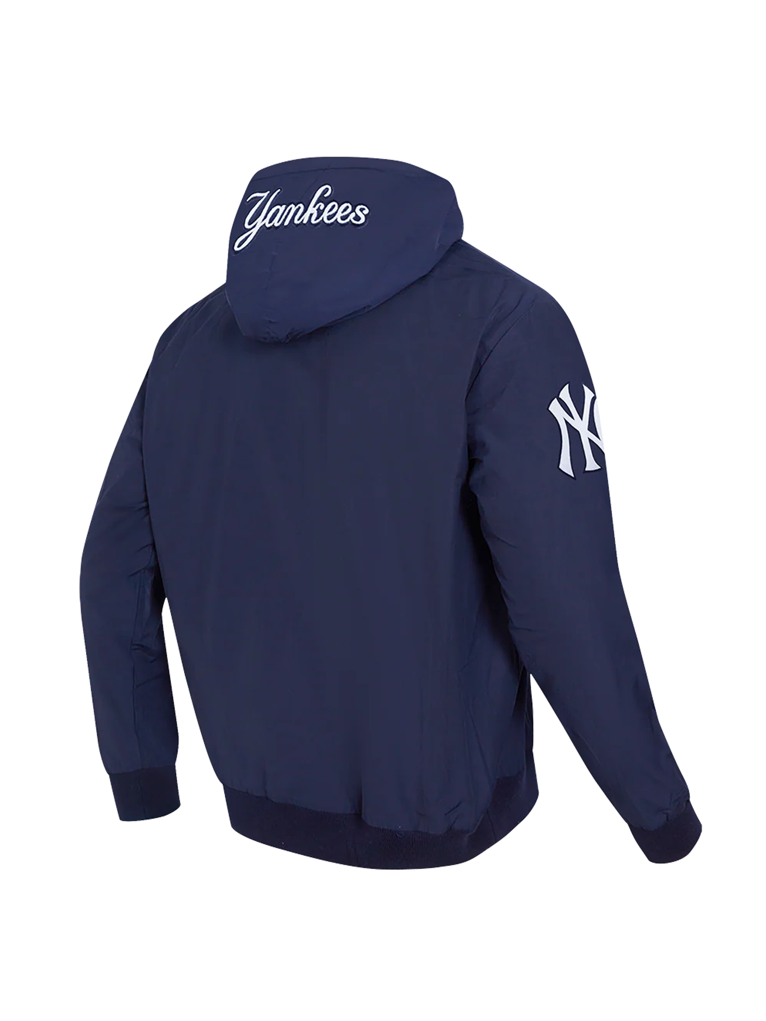 New York Yankees Pro Standard MLB Woven Wind Zip Hoodie Jumper - Navy