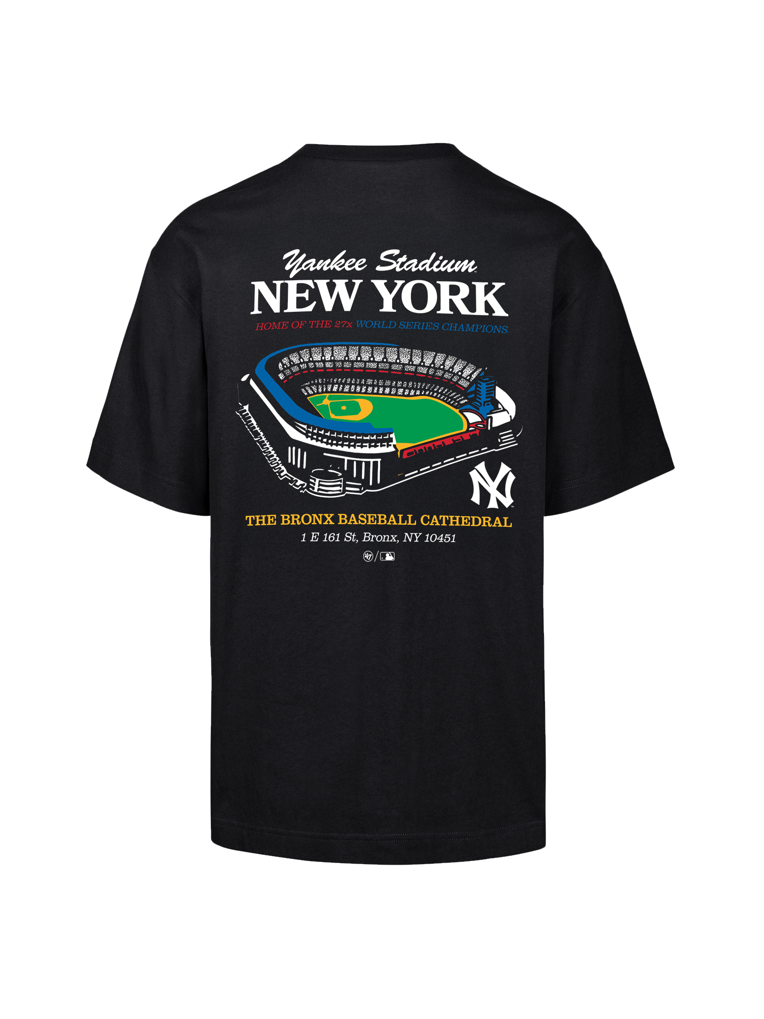 New York Yankees '47 MLB Stadium Vintage Foundation T-Shirt - Black