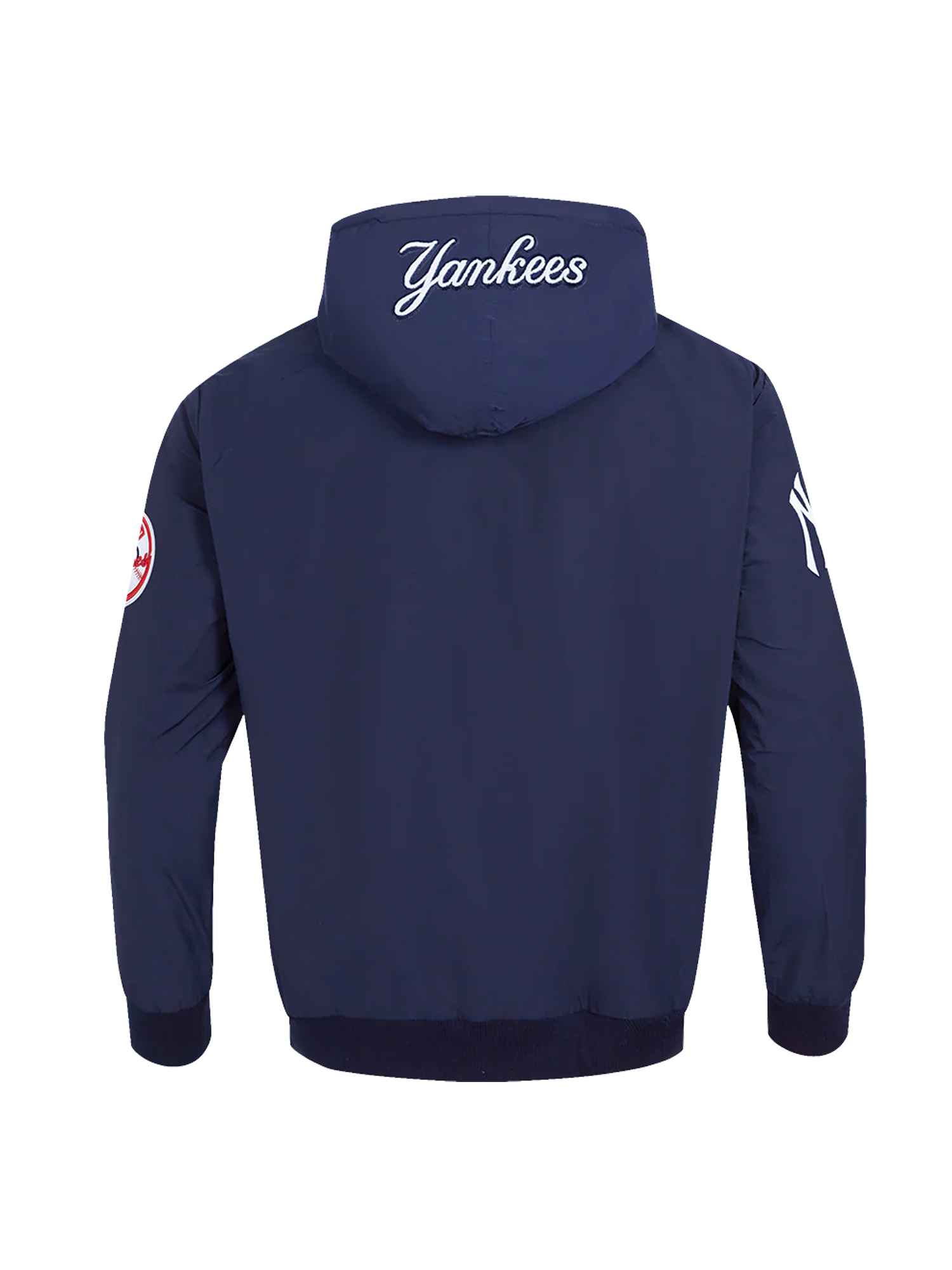 New York Yankees Pro Standard MLB Woven Wind Zip Hoodie Jumper - Navy