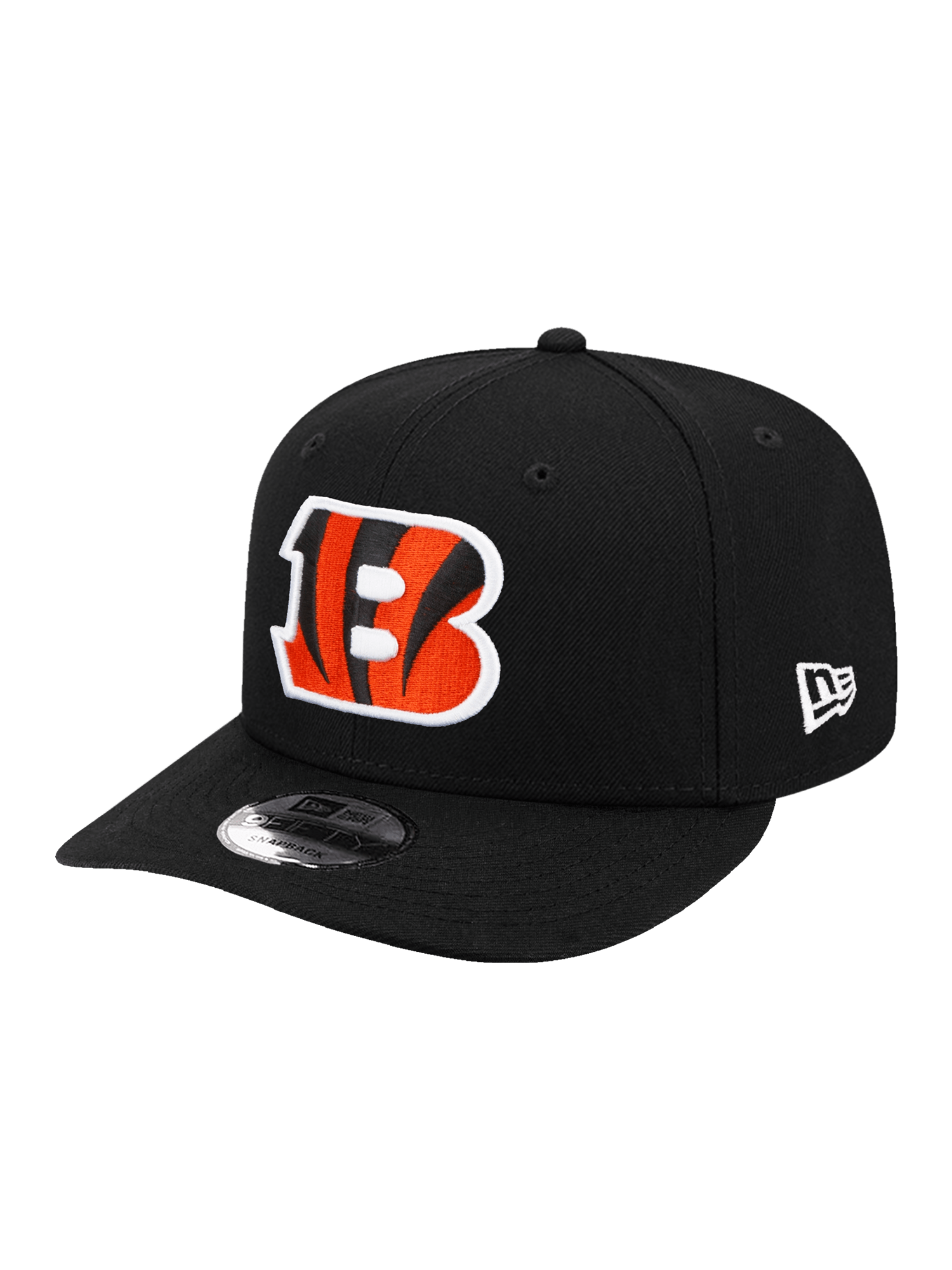 Youths Cincinnati Bengals New Era NFL Team Pre-Curved 9FIFTY Snapback Hat - Black