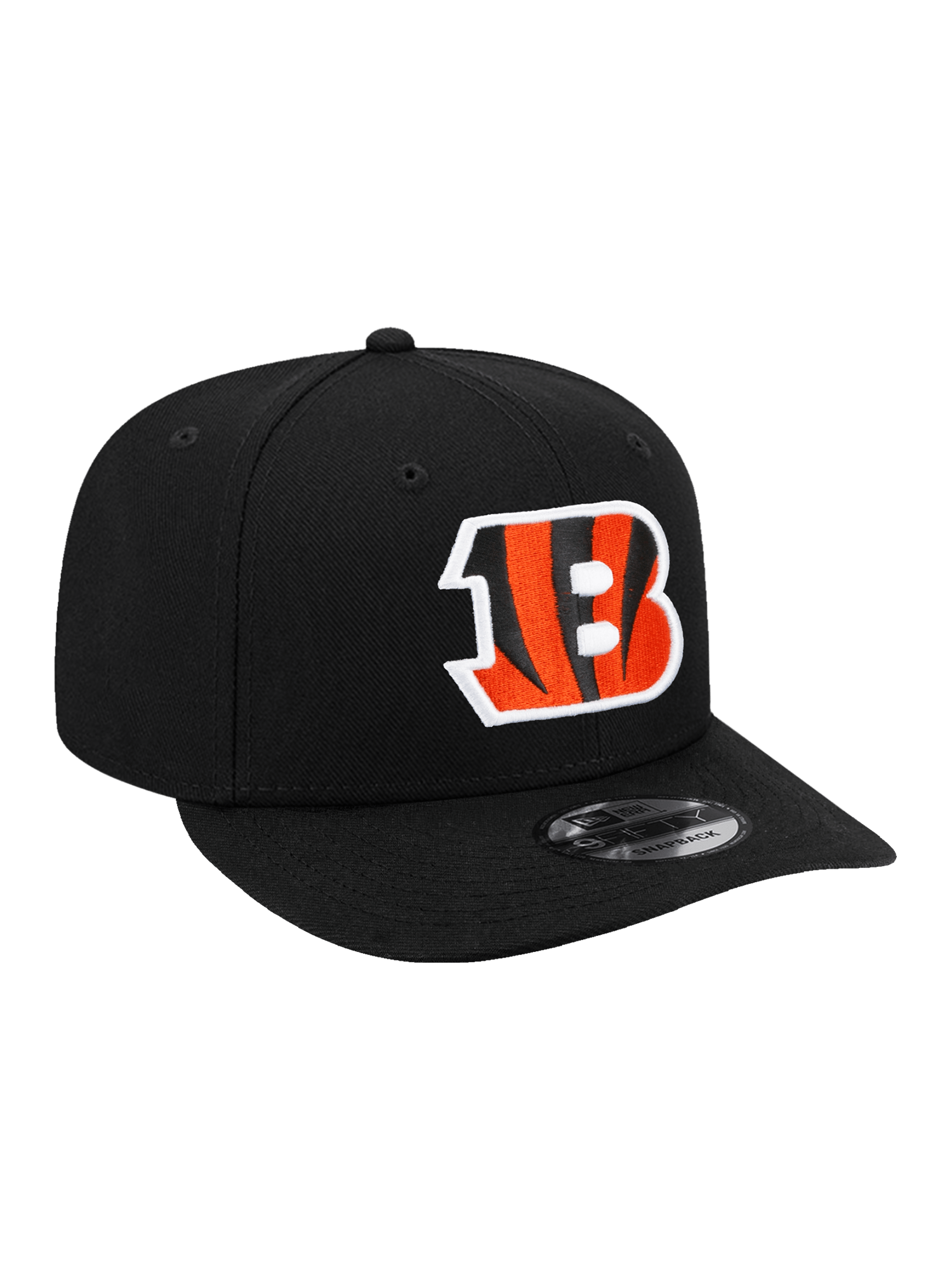 Youths Cincinnati Bengals New Era NFL Team Pre-Curved 9FIFTY Snapback Hat - Black