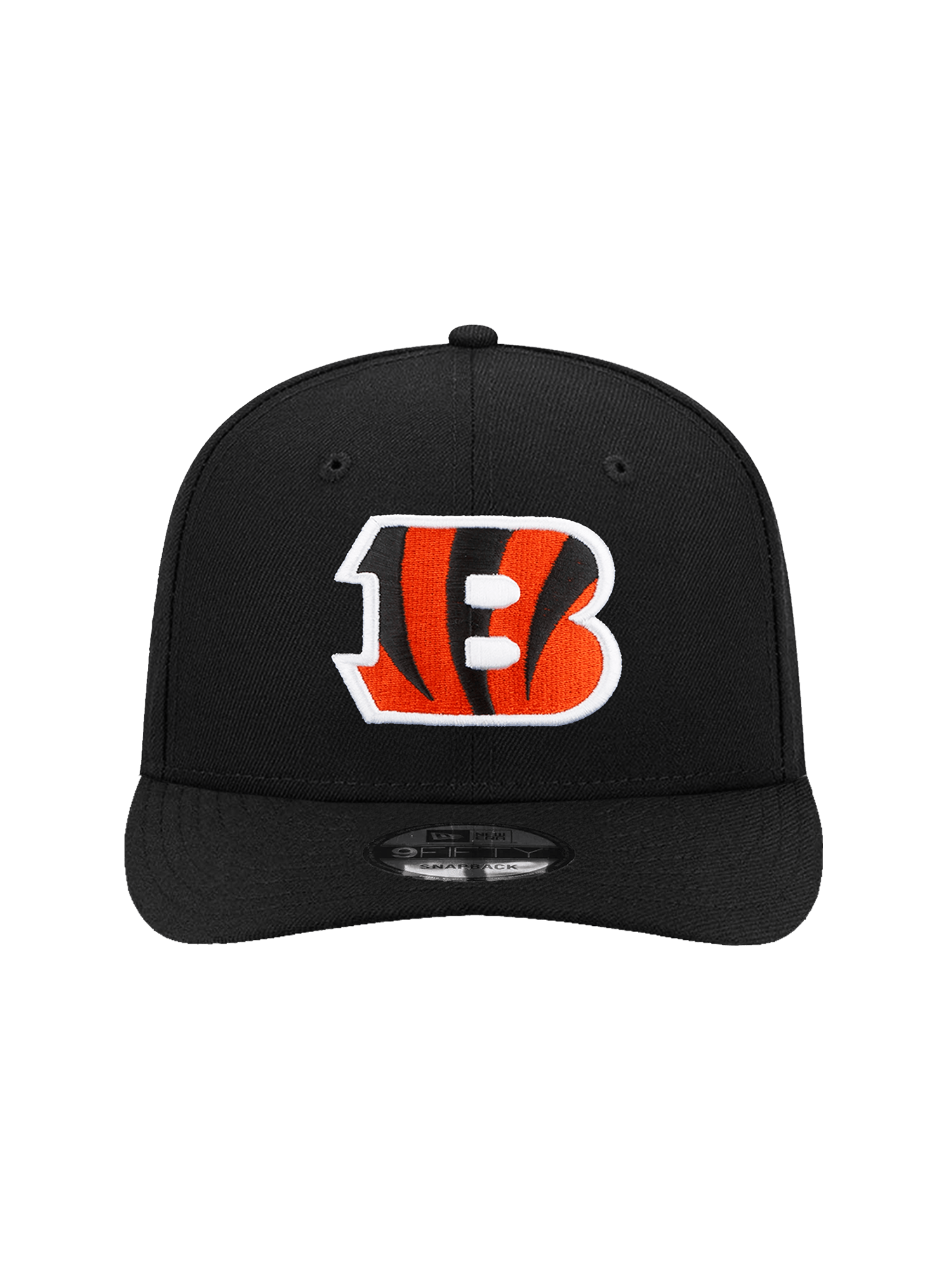 Youths Cincinnati Bengals New Era NFL Team Pre-Curved 9FIFTY Snapback Hat - Black