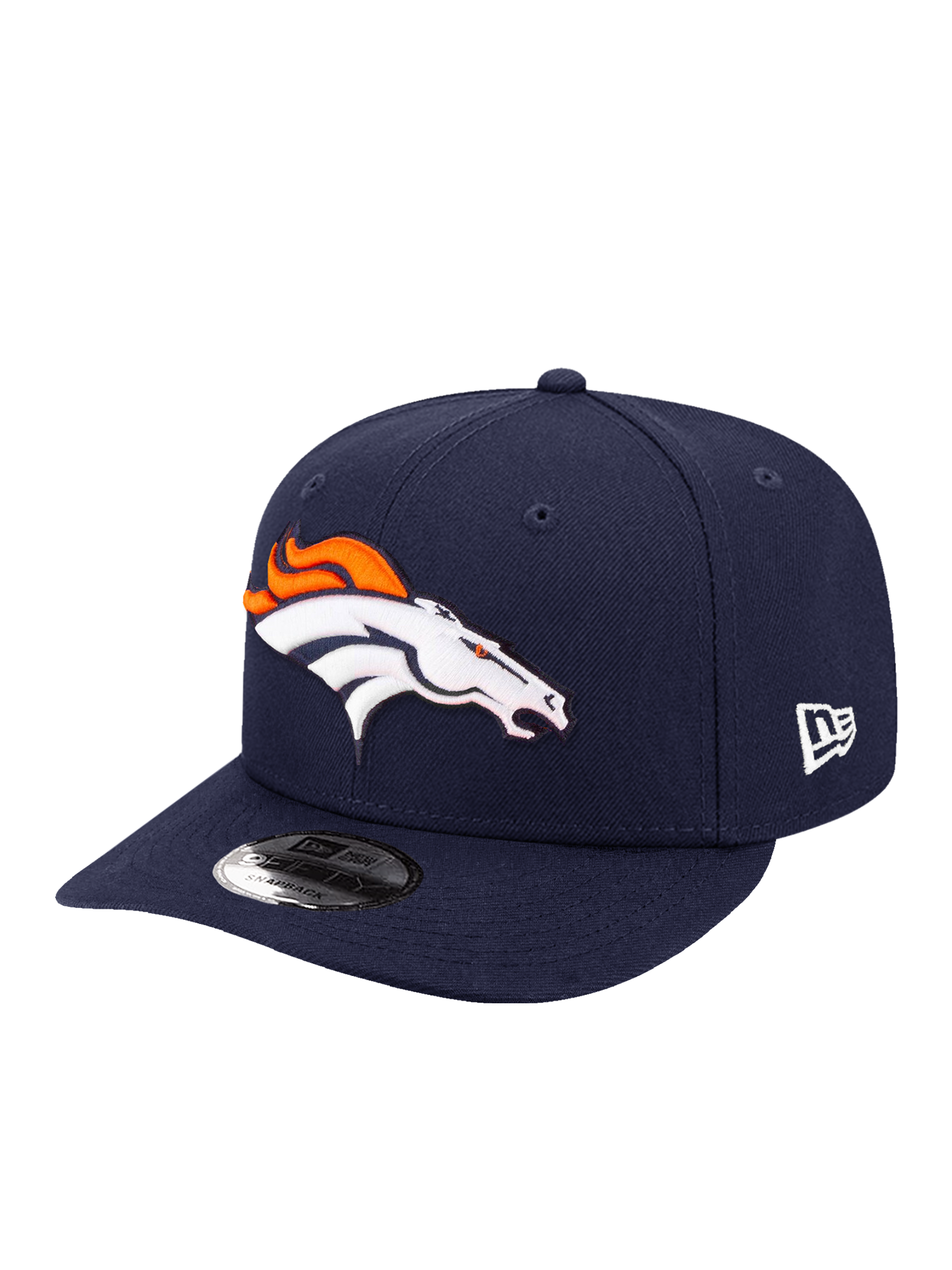 Youths Denver Broncos New Era NFL Team Pre-Curved 9FIFTY Snapback Hat - Navy