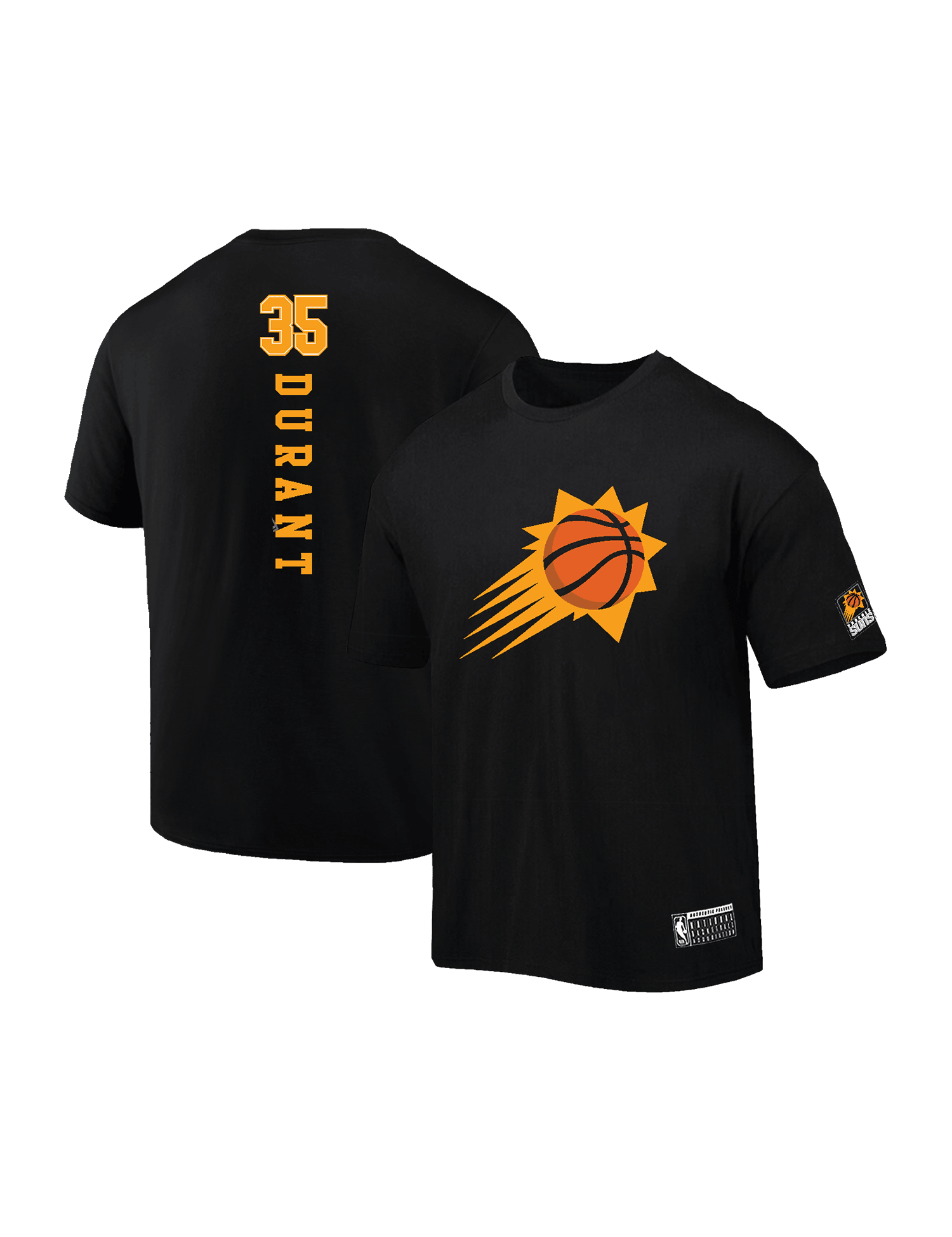 Youths Kevin Durant Phoenix Suns NBA Name & Number T-Shirt - Black