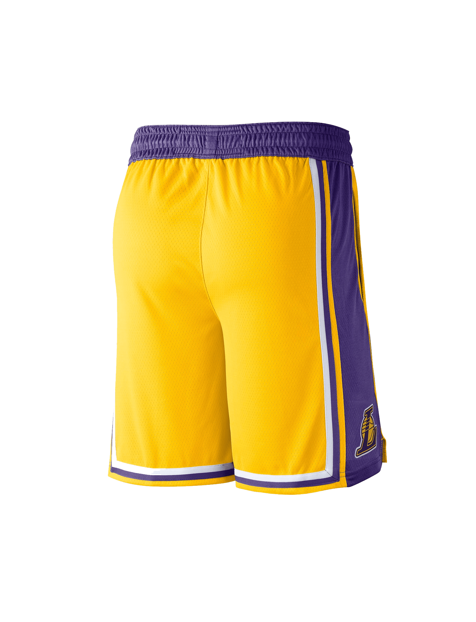 Youths Los Angeles Lakers Nike NBA Icon Swingman Shorts - Yellow
