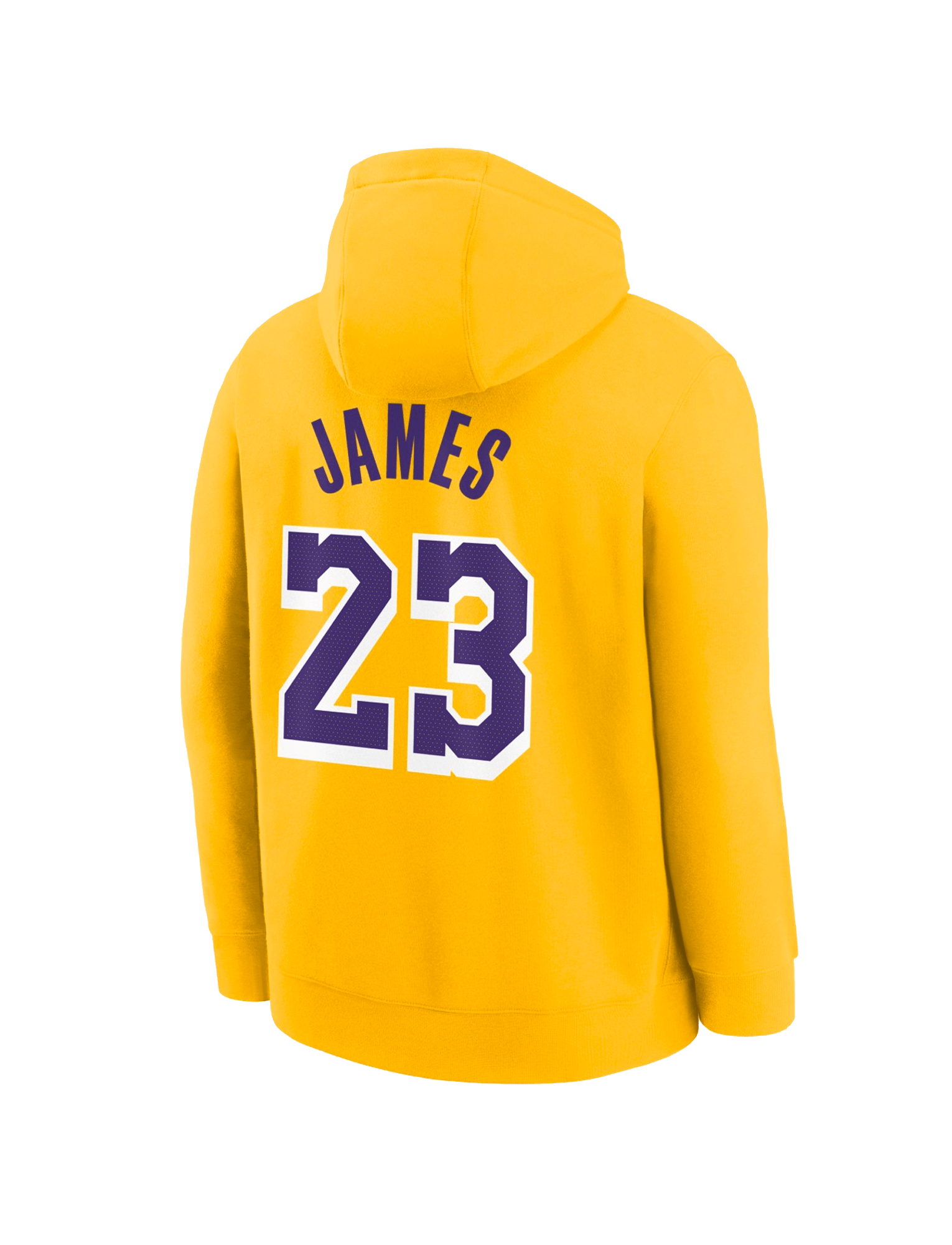 Youths LeBron James Los Angeles Lakers Nike NBA Icon Hoodie Jumper - Yellow