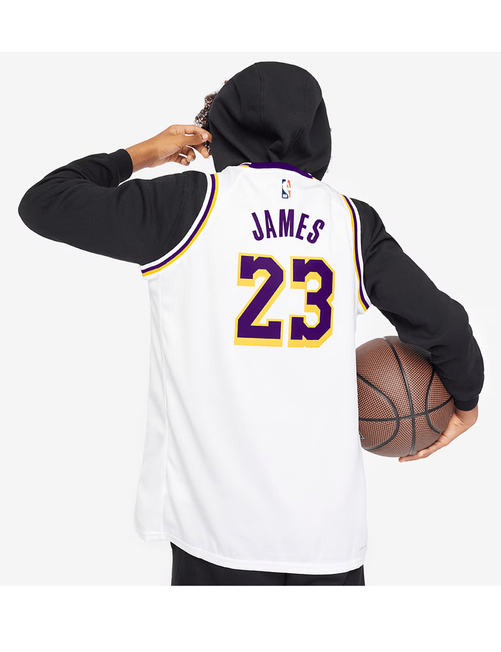 Youths LeBron James Los Angeles Lakers Nike NBA Association Jersey - White