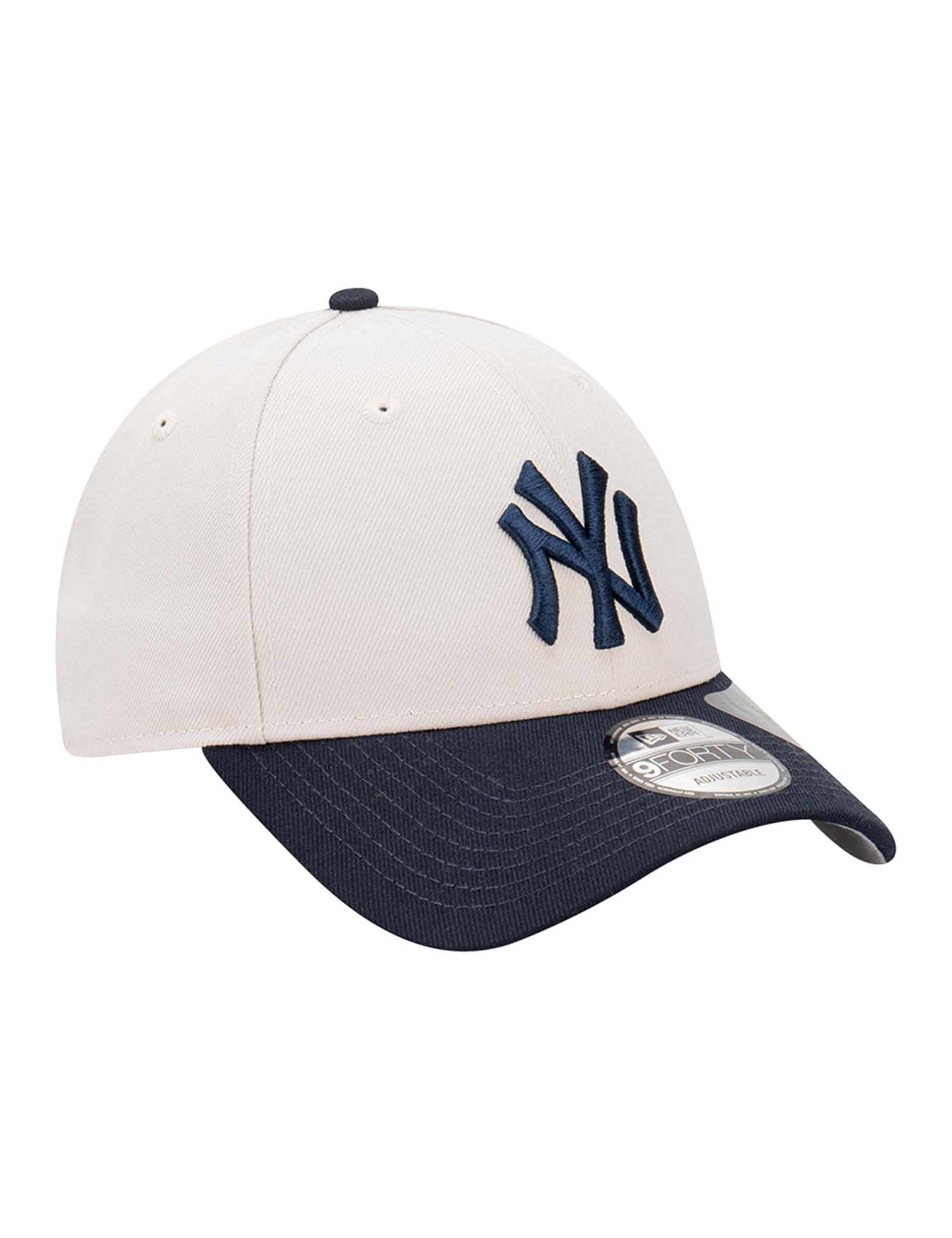 Youths New York Yankees New Era MLB Team 2 Tone Repreve 9FORTY Strapback Hat - Stone
