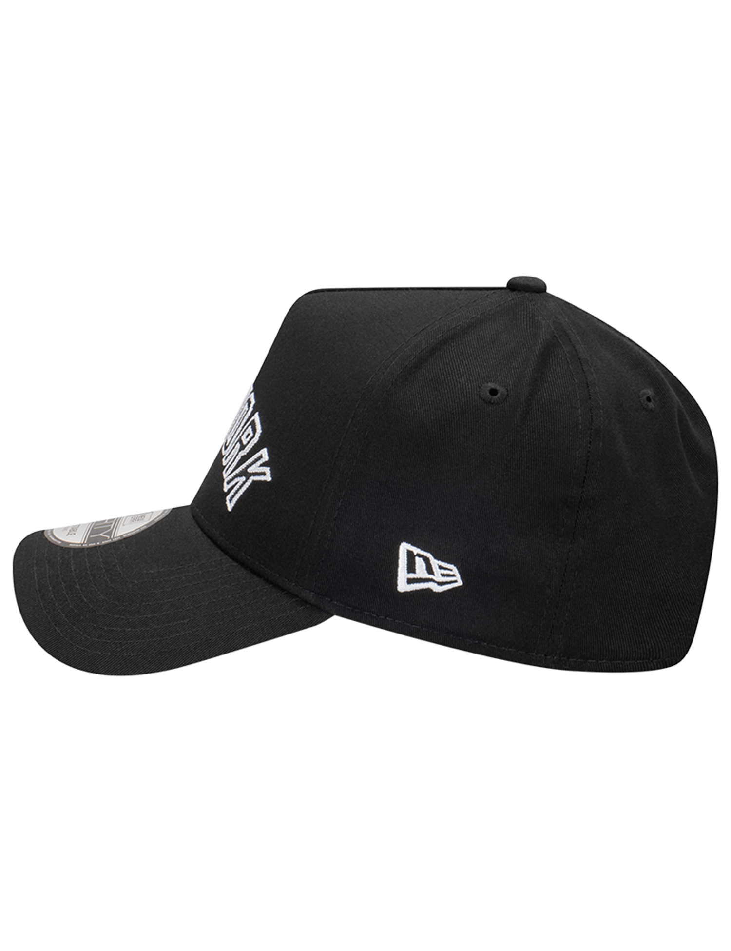 New York Yankees New Era MLB Chain Script 9FORTY A-Frame Snapback Hat - Black