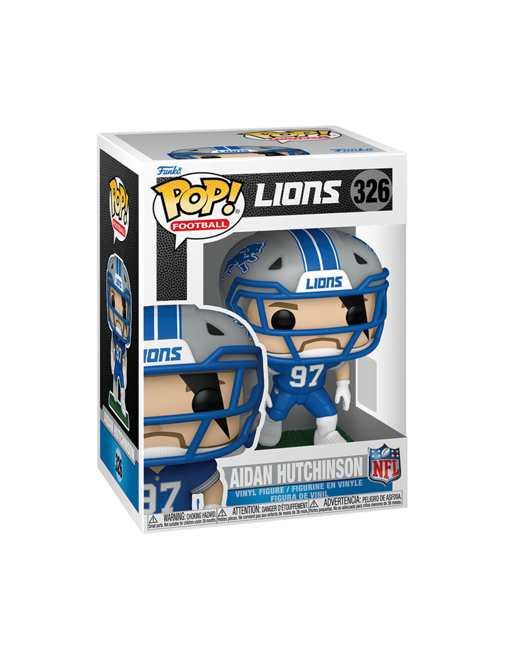 Funko Figures Aidan Hutchinson Detroit Lions Funko NFL Vinyl Pop Figure - 326