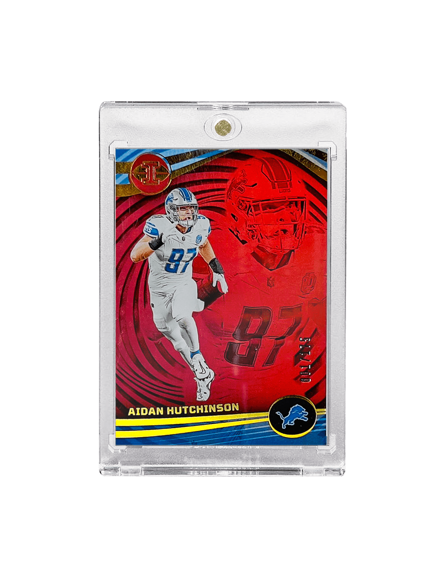Panini Cards Aidan Hutchinson Detroit Lions Panini NFL Illusions 23 Red /175 36 Card