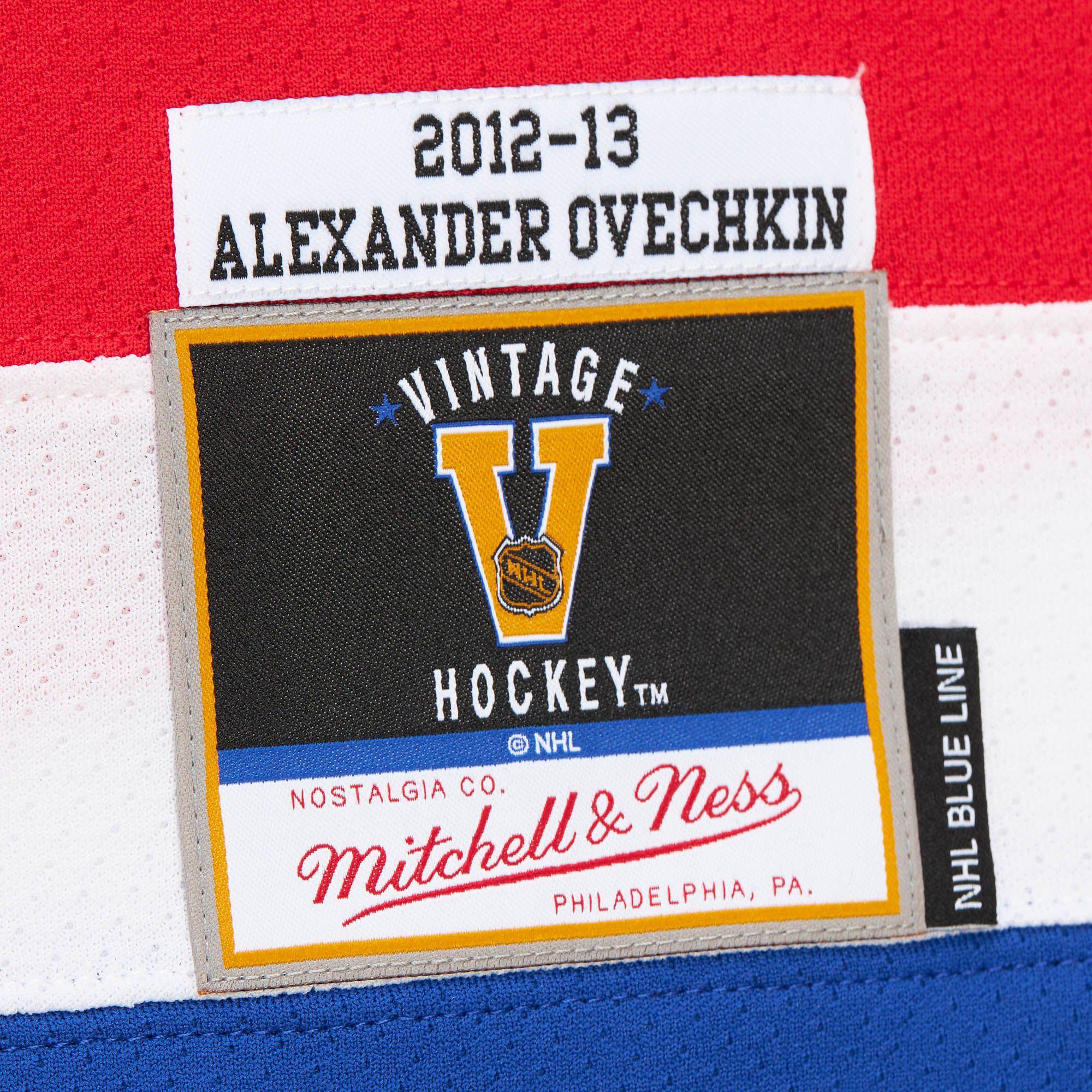 Mitchell And Ness Jerseys Alexander Ovechkin Washington Capitals Mitchell & Ness NHL 2012 Blue Line Jersey - White