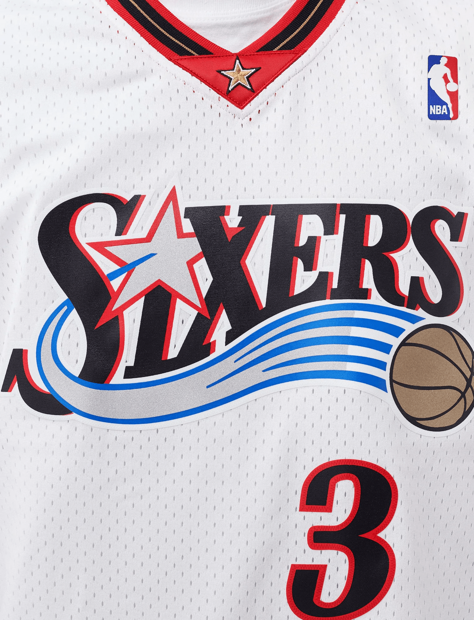 Mitchell And Ness Jerseys Allen Iverson Philadelphia 76ers Mitchell & Ness NBA 00-01 HWC Swingman Jersey - White