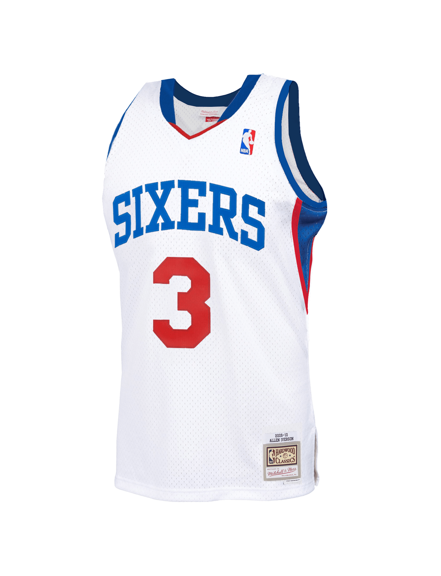 Mitchell And Ness Jerseys Allen Iverson Philadelphia 76ers Mitchell & Ness NBA 09-10 HWC Swingman Jersey - White