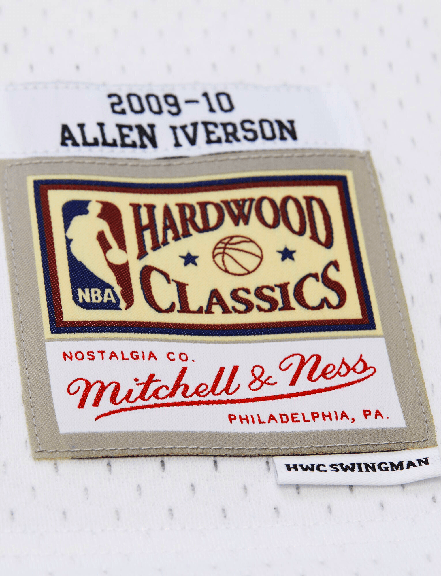 Mitchell And Ness Jerseys Allen Iverson Philadelphia 76ers Mitchell & Ness NBA 09-10 HWC Swingman Jersey - White