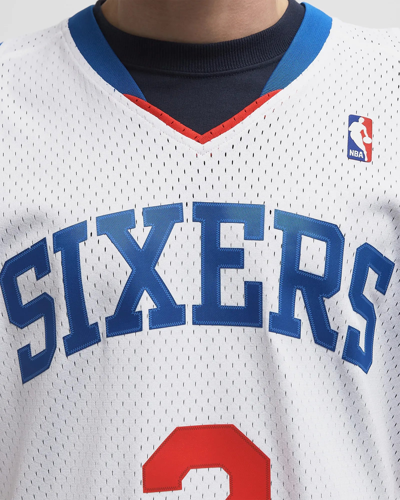 Mitchell And Ness Jerseys Allen Iverson Philadelphia 76ers Mitchell & Ness NBA 09-10 HWC Swingman Jersey - White