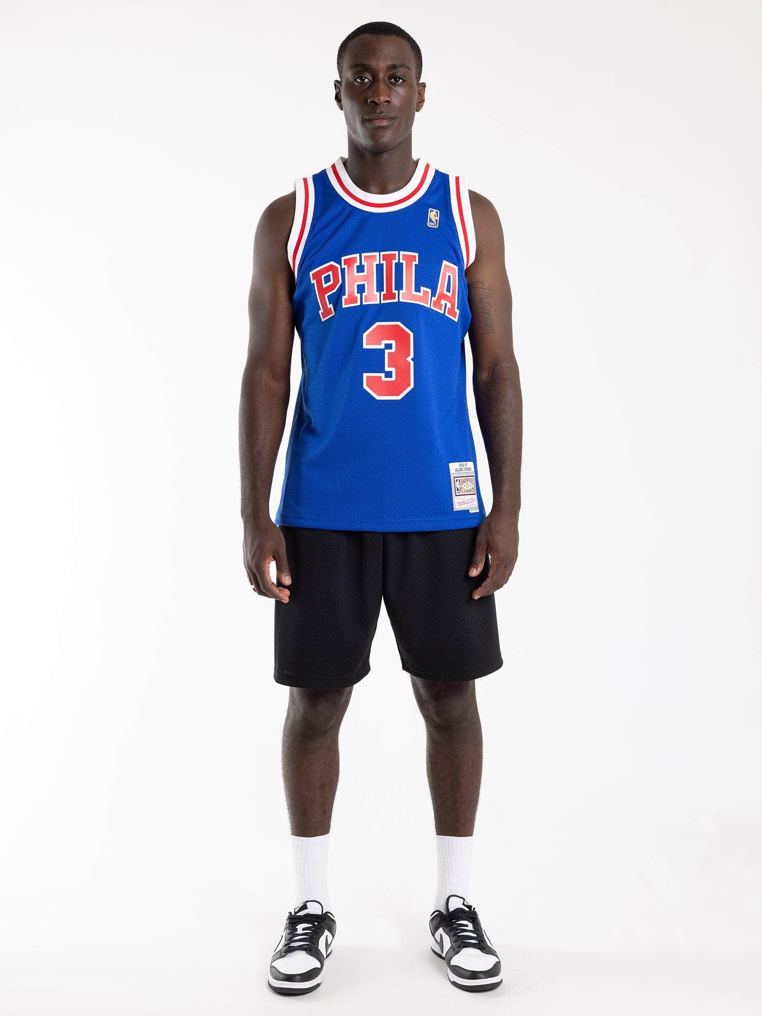Mitchell And Ness Jerseys Allen Iverson Philadelphia 76ers Mitchell & Ness NBA 96-97 Swingman Jersey - Blue