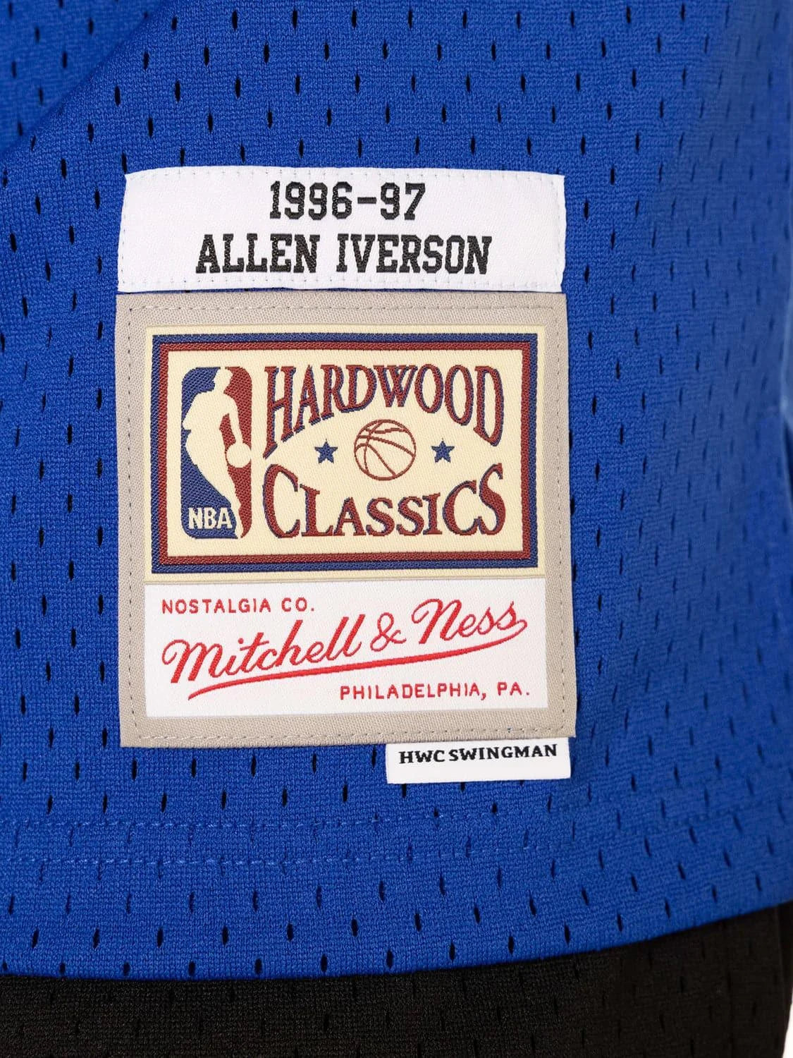 Mitchell And Ness Jerseys Allen Iverson Philadelphia 76ers Mitchell & Ness NBA 96-97 Swingman Jersey - Blue