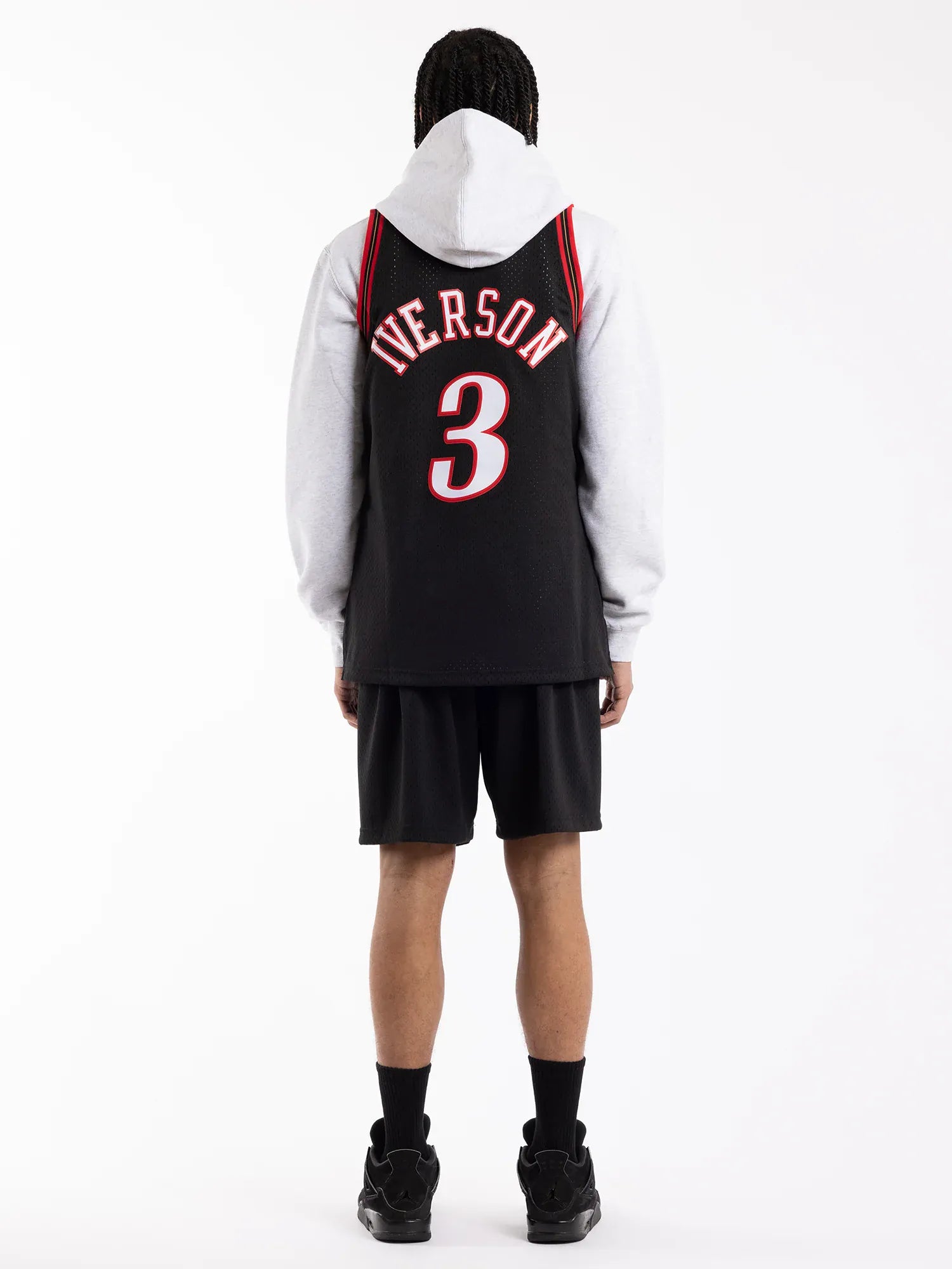 Mitchell And Ness Jerseys Allen Iverson Philadelphia 76ers Mitchell & Ness NBA 97-98 Road HWC Swingman Jersey - Black