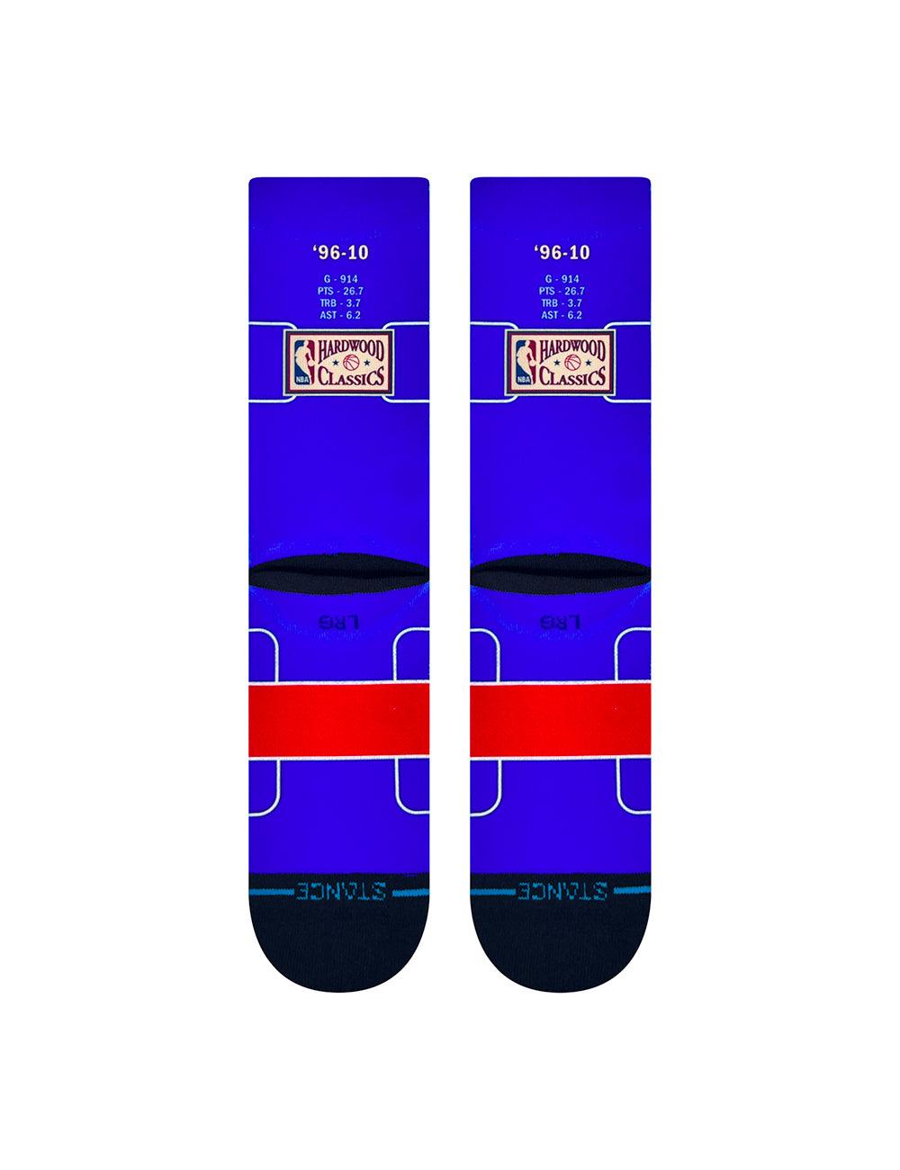 Stance Socks Large (9-12 US) Allen Iverson Philadelphia 76ers Stance NBA Retro Big Head Crew Socks