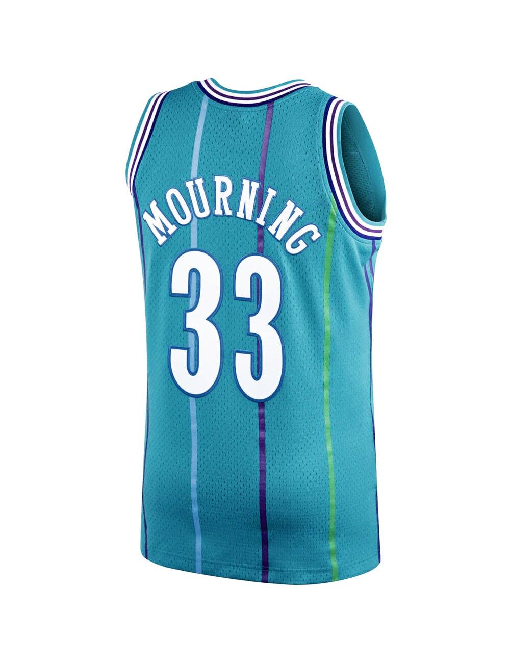 Mitchell And Ness Jerseys Alonzo Mourning Charlotte Hornets Mitchell & Ness NBA 92-93 Swingman Jersey - Teal