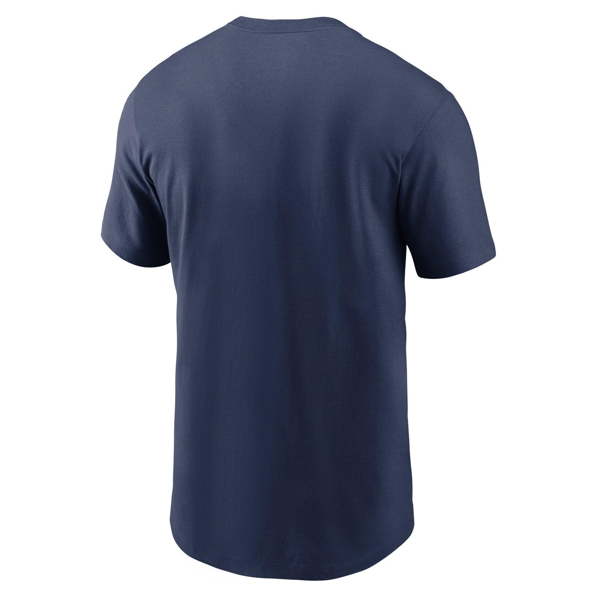 Nike T-Shirts Altanta Braves Nike MLB Fuse Large Logo T-Shirt - Navy