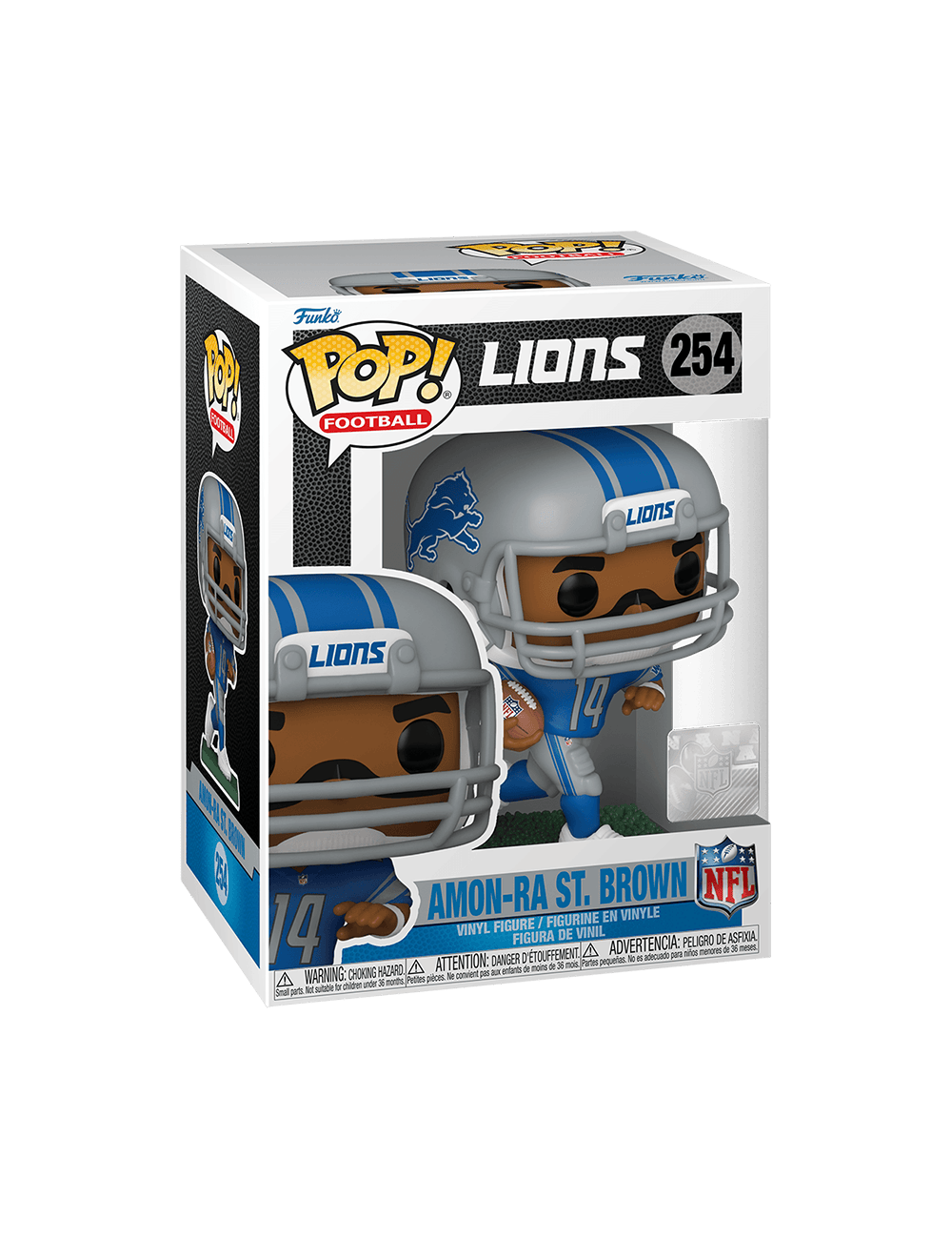 Funko Figures Amon-Ra St Brown Detroit Lions Funko NFL Pop Vinyl Figure - 254