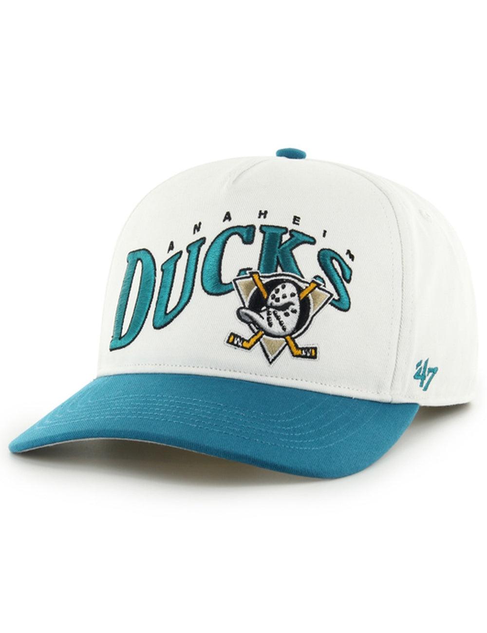 47 Brand Caps Anaheim Ducks '47 NHL Wave Hitch Pre-Curved Snapback Hat - White