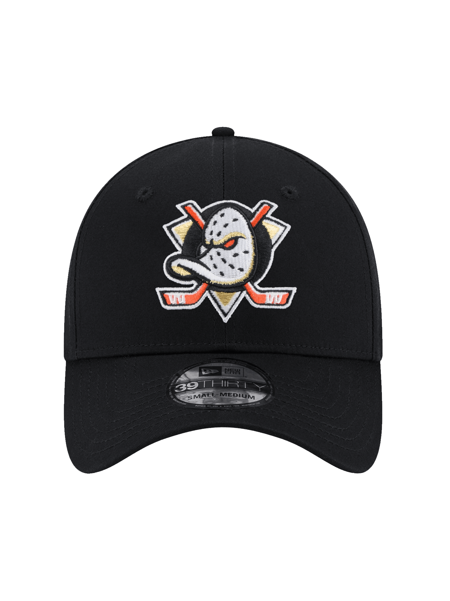 New Era Caps Anaheim Ducks New Era NHL Team 39THIRTY Stretch-Fit Hat - Black